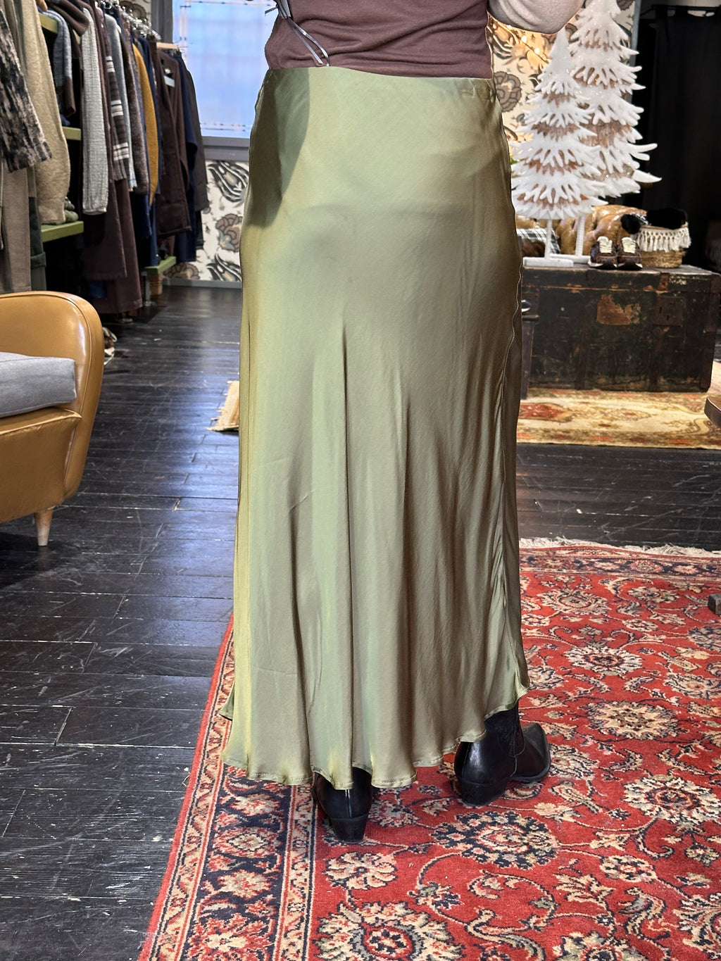 Gonna Satin Verde _ MI.LE. for soku