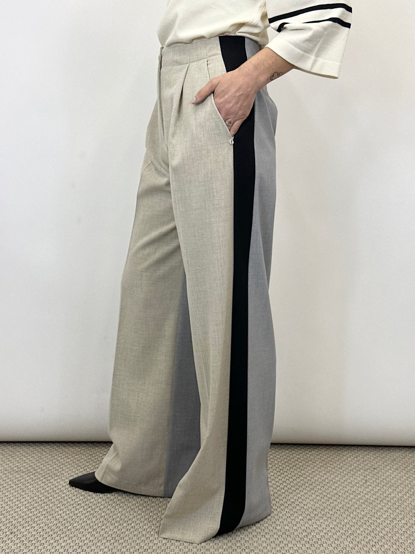 Pantalone Palazzo Bicolor