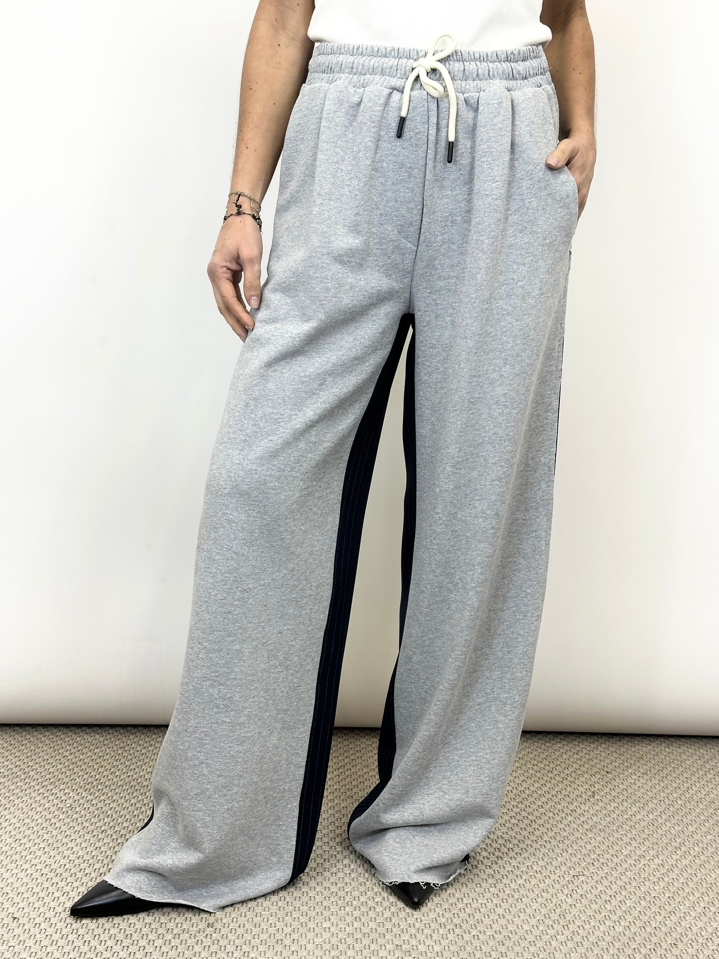 Pantalone Jogger in doppio tessuto