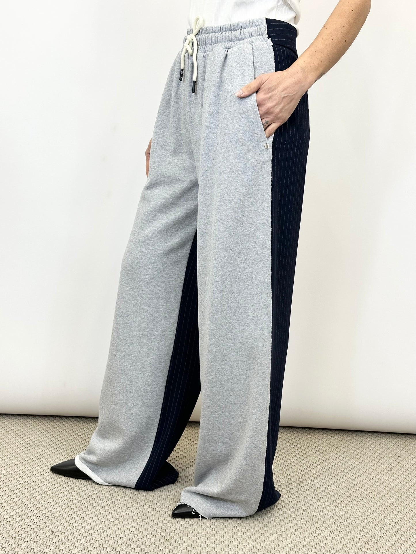 Pantalone Jogger in doppio tessuto