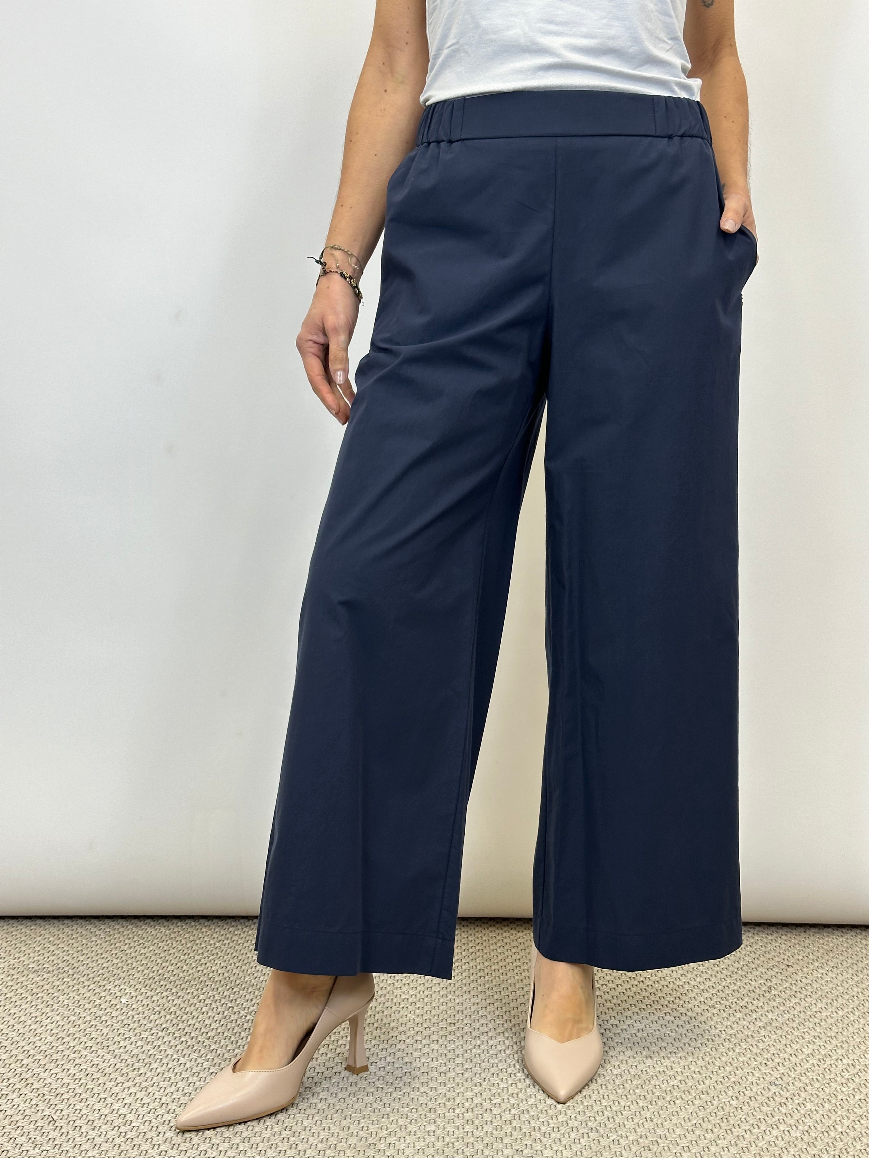 Pantalone Cropped Blu _ Ottod'Ame