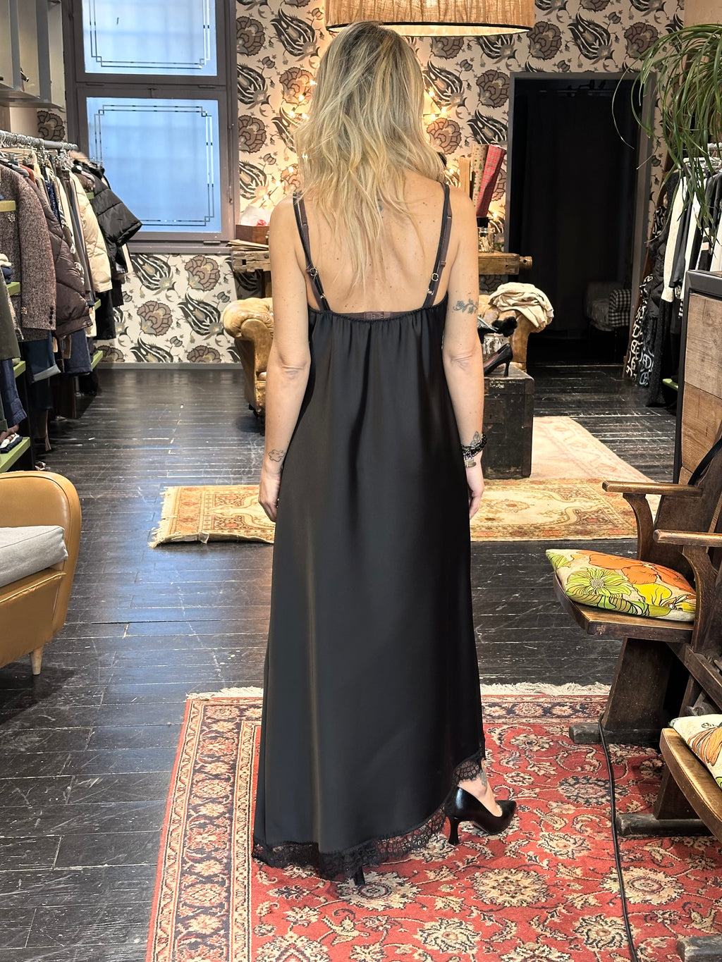 Abito Sottoveste Nero _ MI.LE. for soku