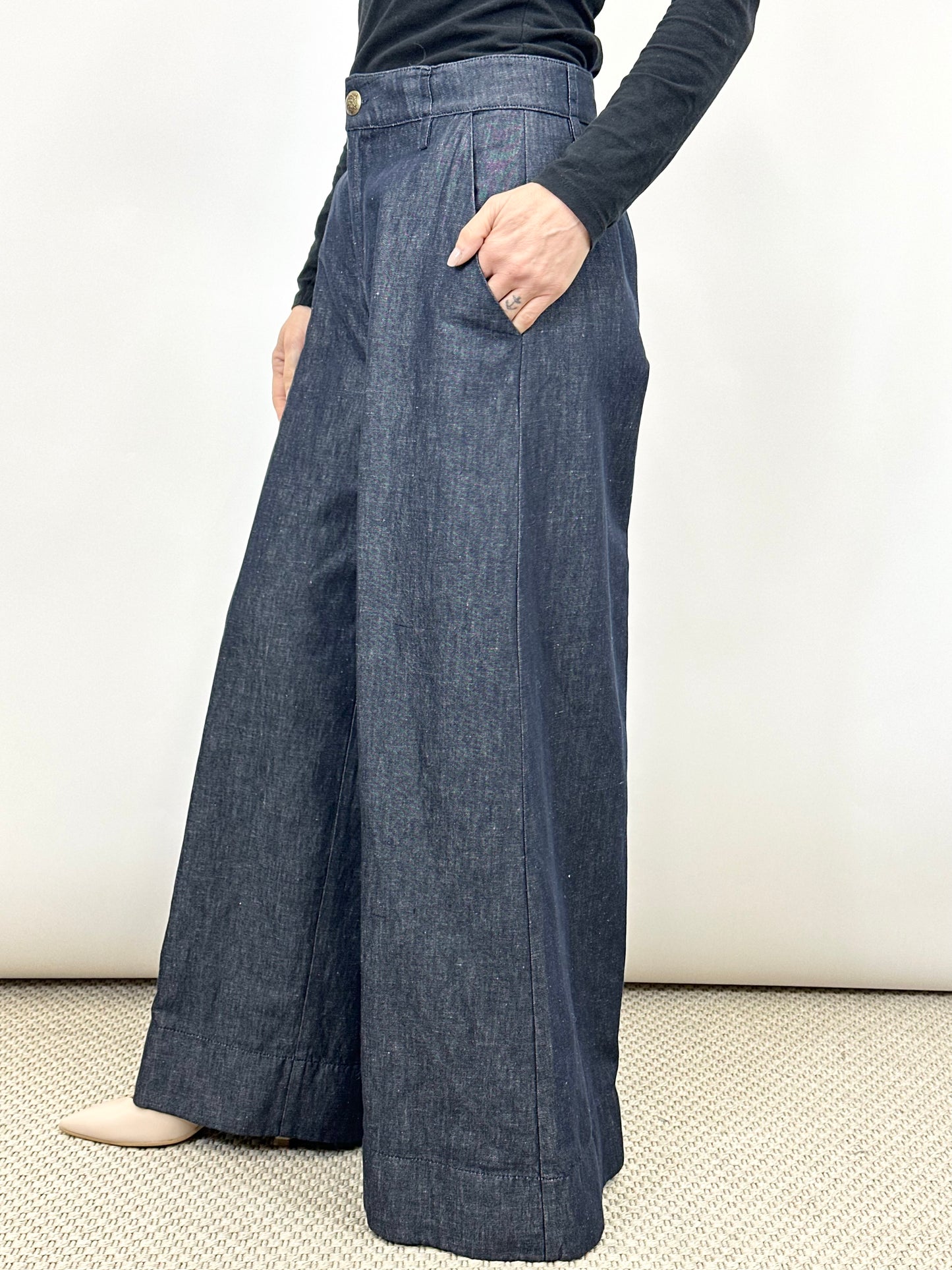 Pantalone effetto Denim