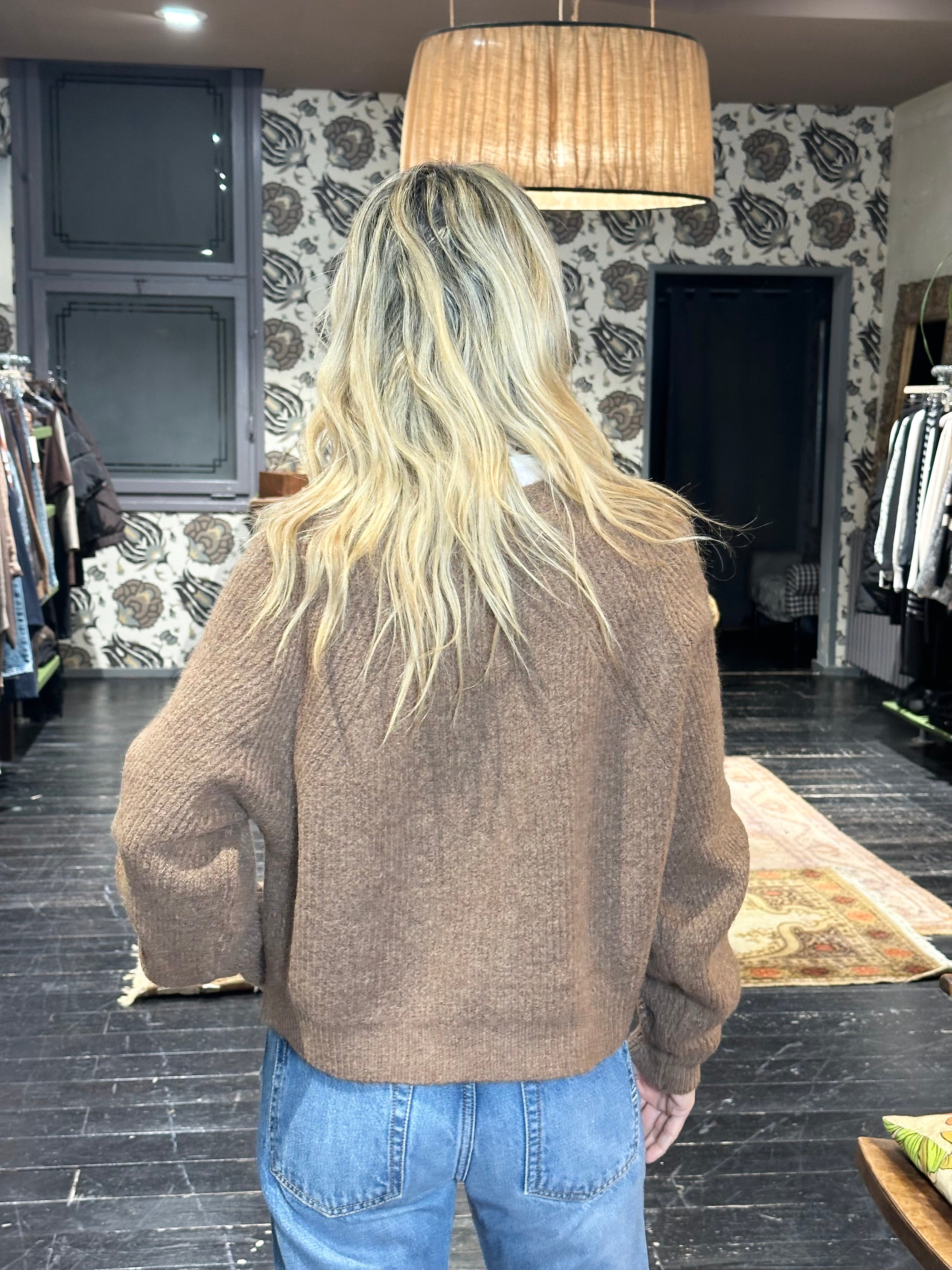 Cardigan Coste Cuoio _ MI.LE. for soku