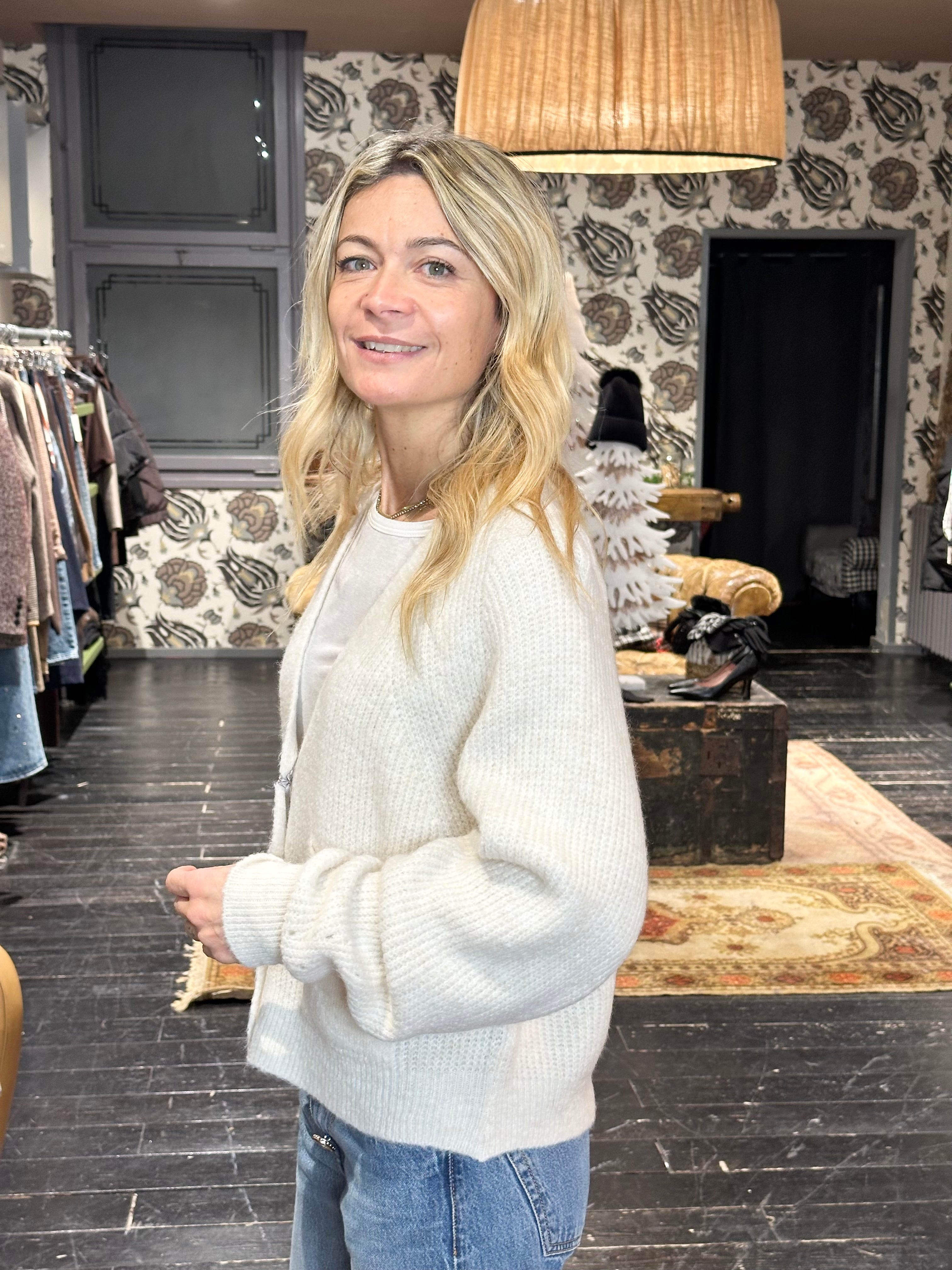 Cardigan Coste Panna _ MI.LE. for soku