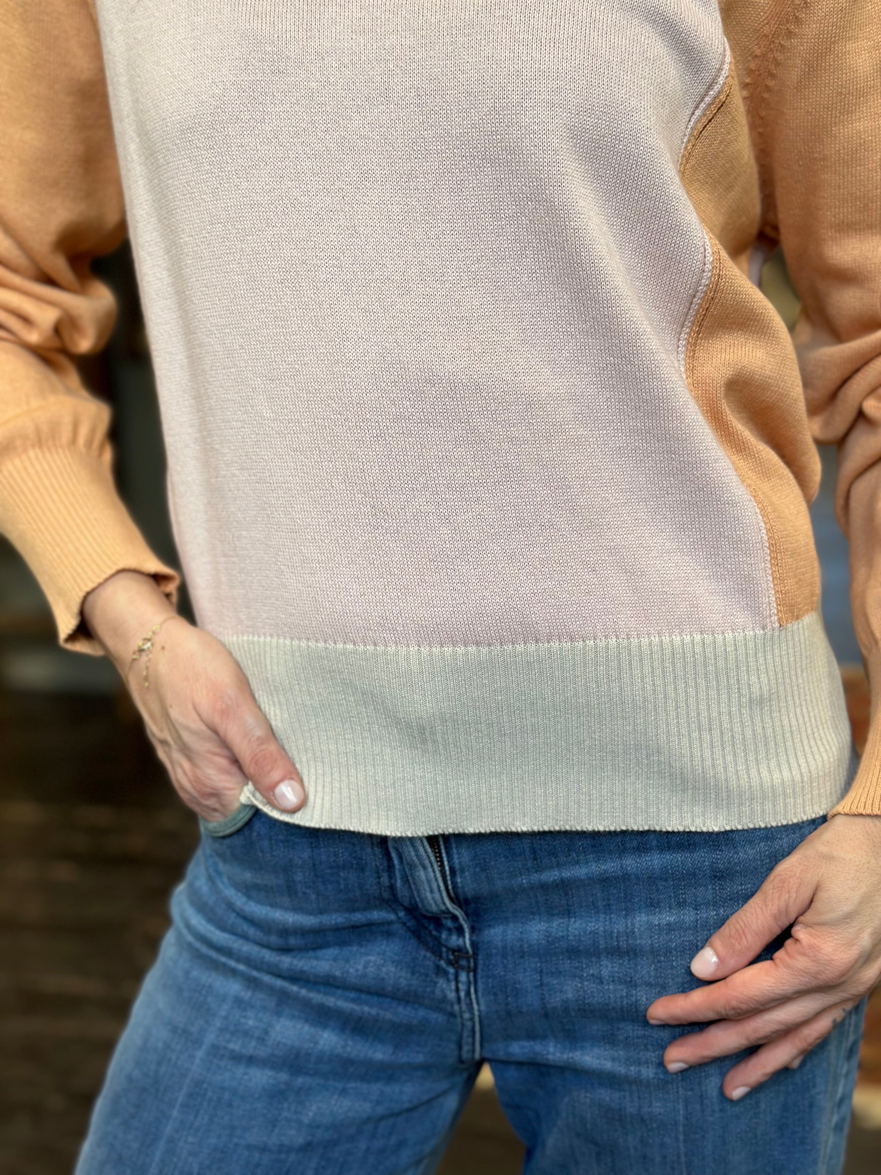 Maglia Color-Block Rosa _ MI.LE. for soku