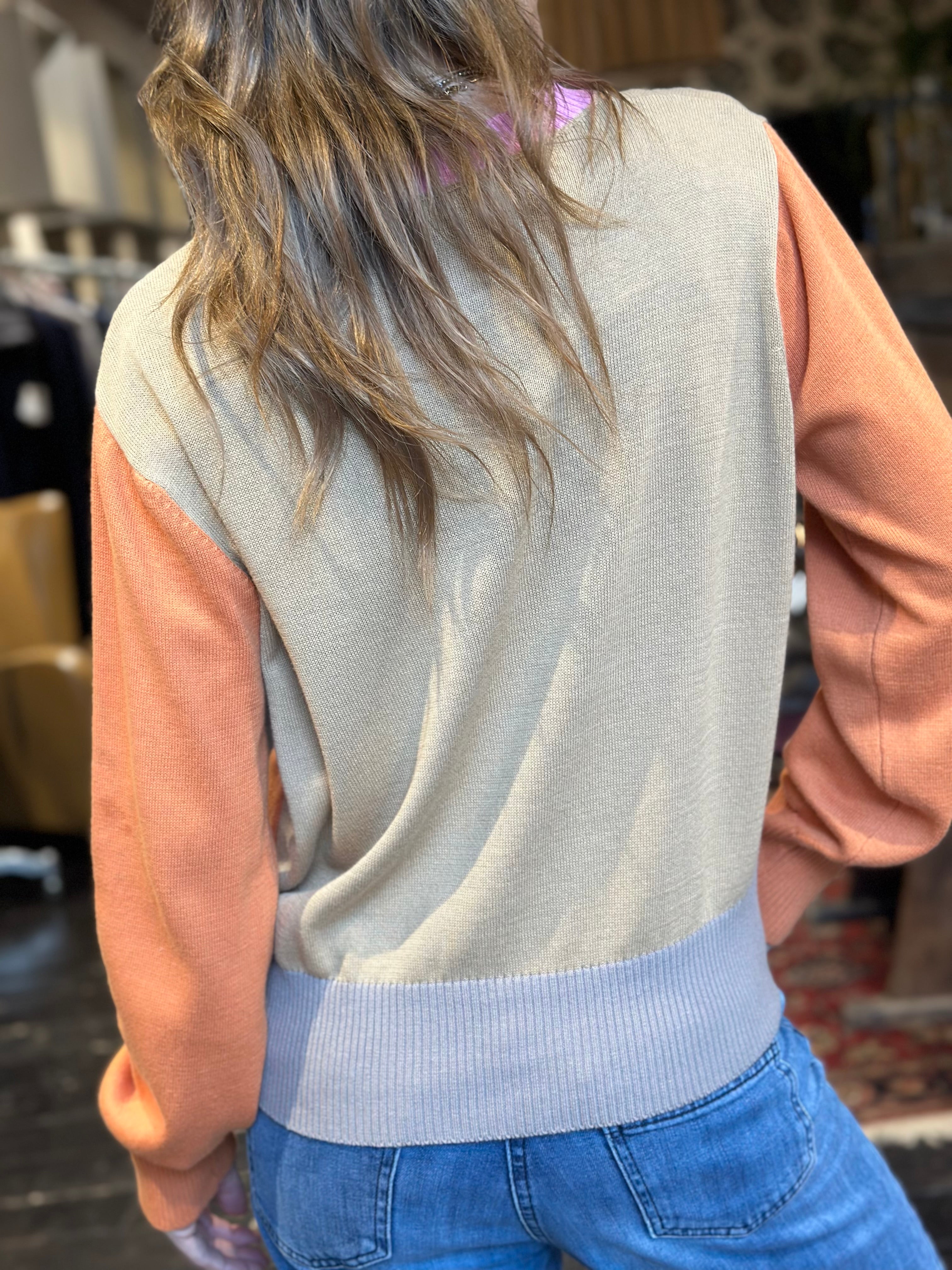 Maglia Color - Block Camel _ MI.LE.for soku