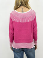 Maglia Rifinitura a Contrasto Orchidea _ MI.LE. for soku