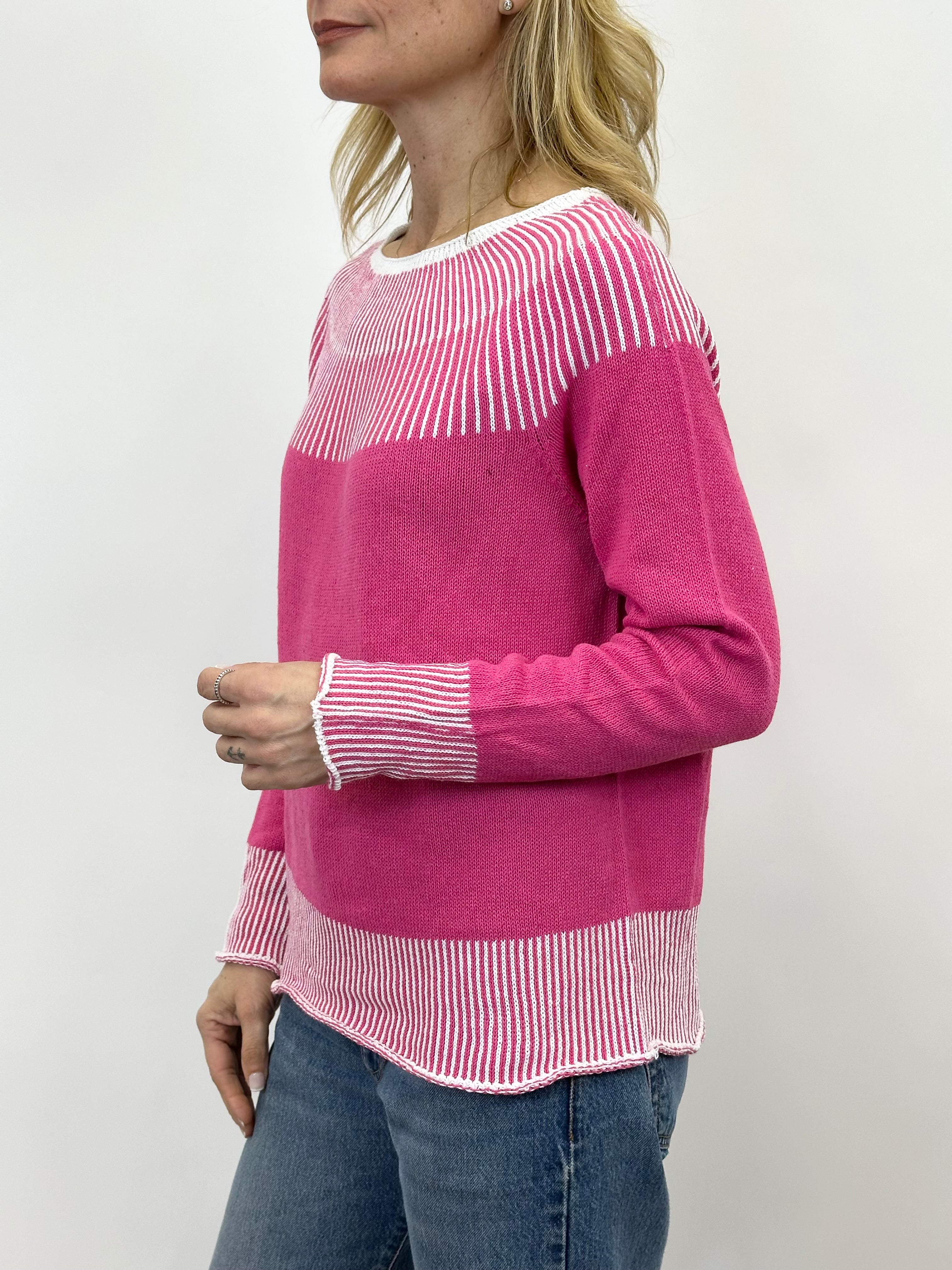 Maglia Rifinitura a Contrasto Orchidea _ MI.LE. for soku