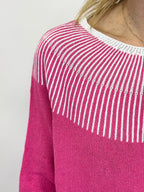 Maglia Rifinitura a Contrasto Orchidea _ MI.LE. for soku