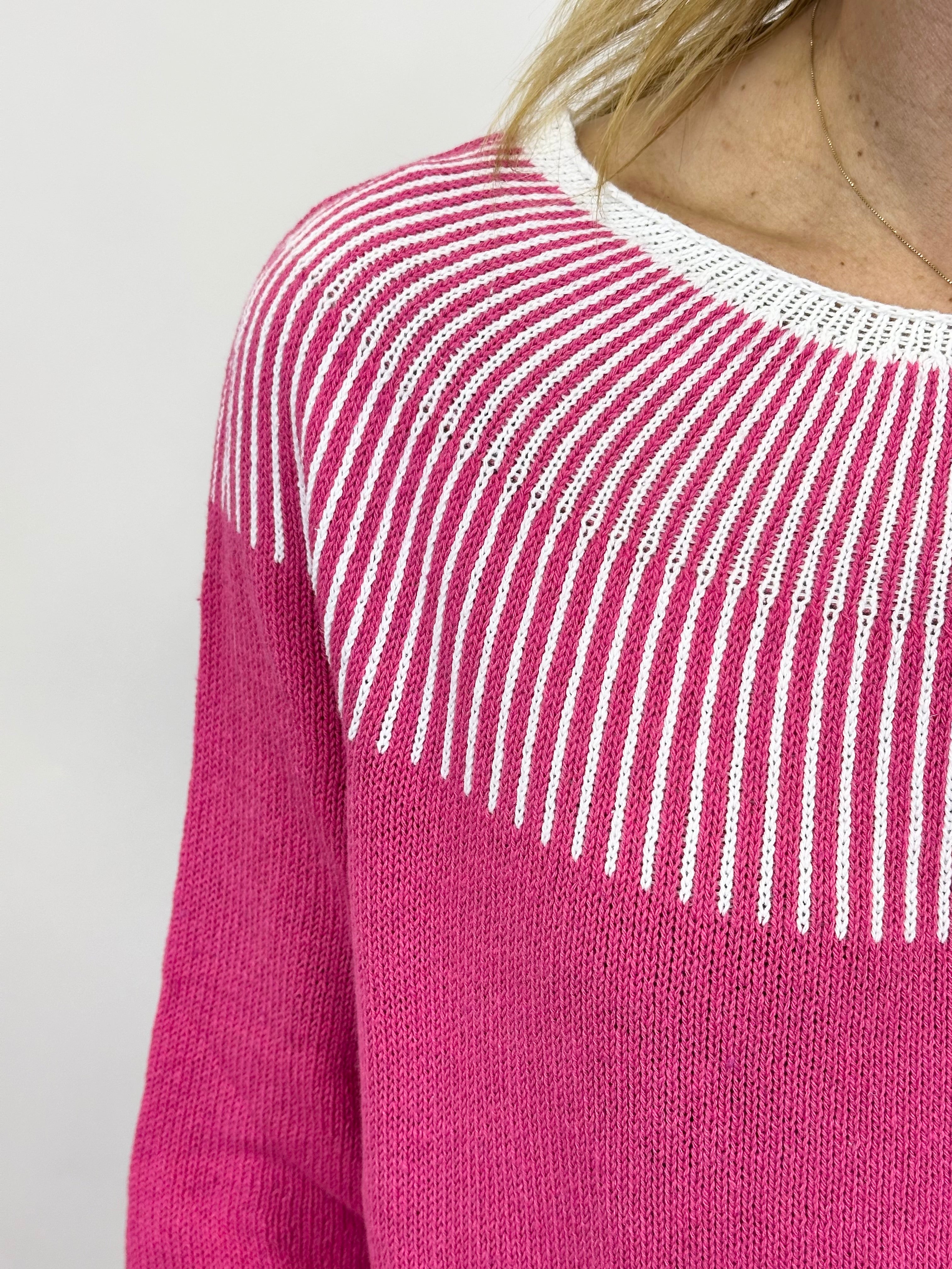 Maglia Rifinitura a Contrasto Orchidea _ MI.LE. for soku