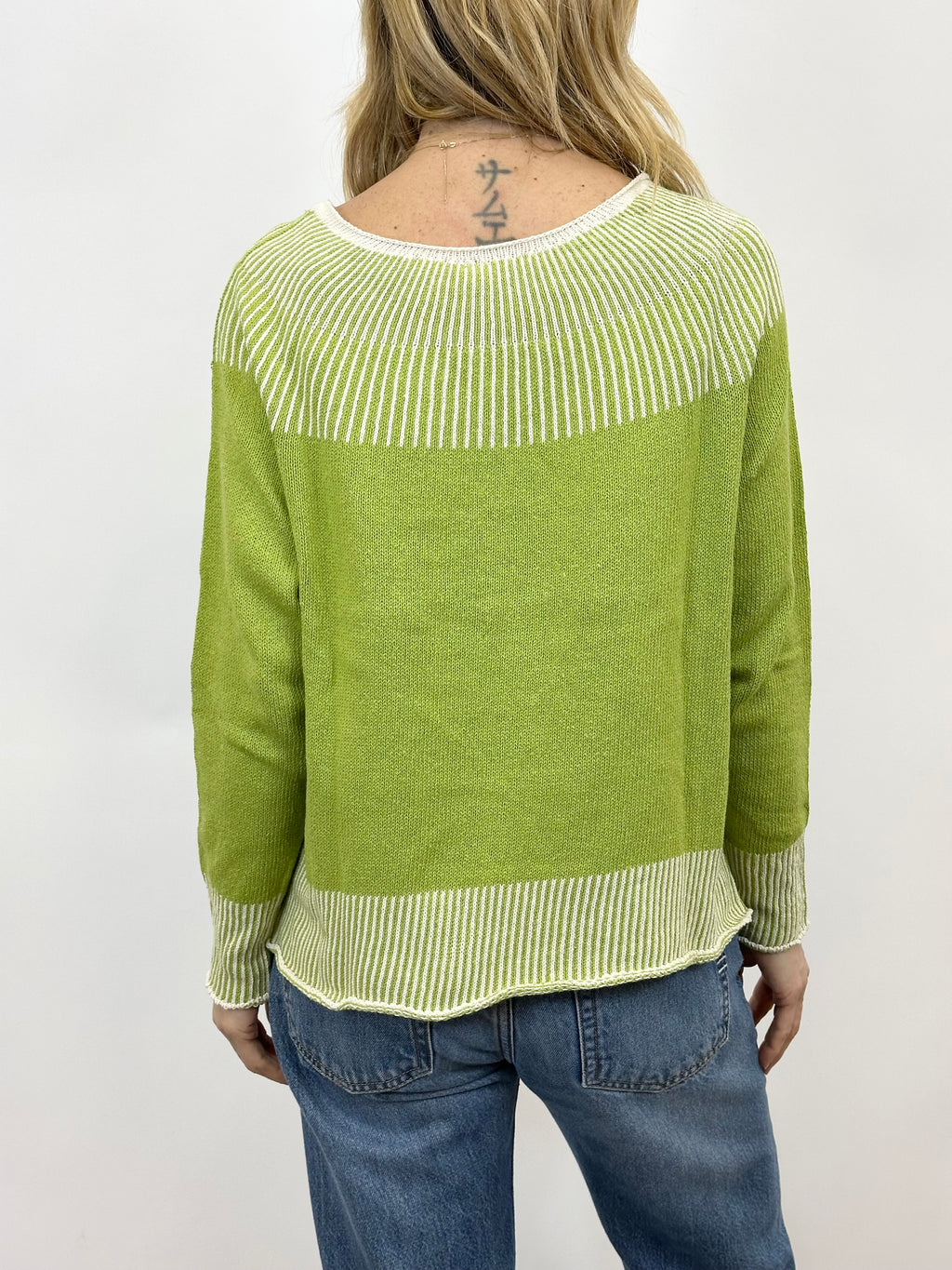 Maglia Rifinitura a Contrasto Verde _ MI.LE. for soku