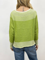 Maglia Rifinitura a Contrasto Verde _ MI.LE. for soku