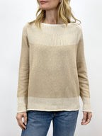 Maglia Rifinitura a Contrasto Beige _ MI.LE. for soku