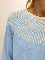 Maglia Rifinitura a Contrasto Cielo _ MI.LE. for soku