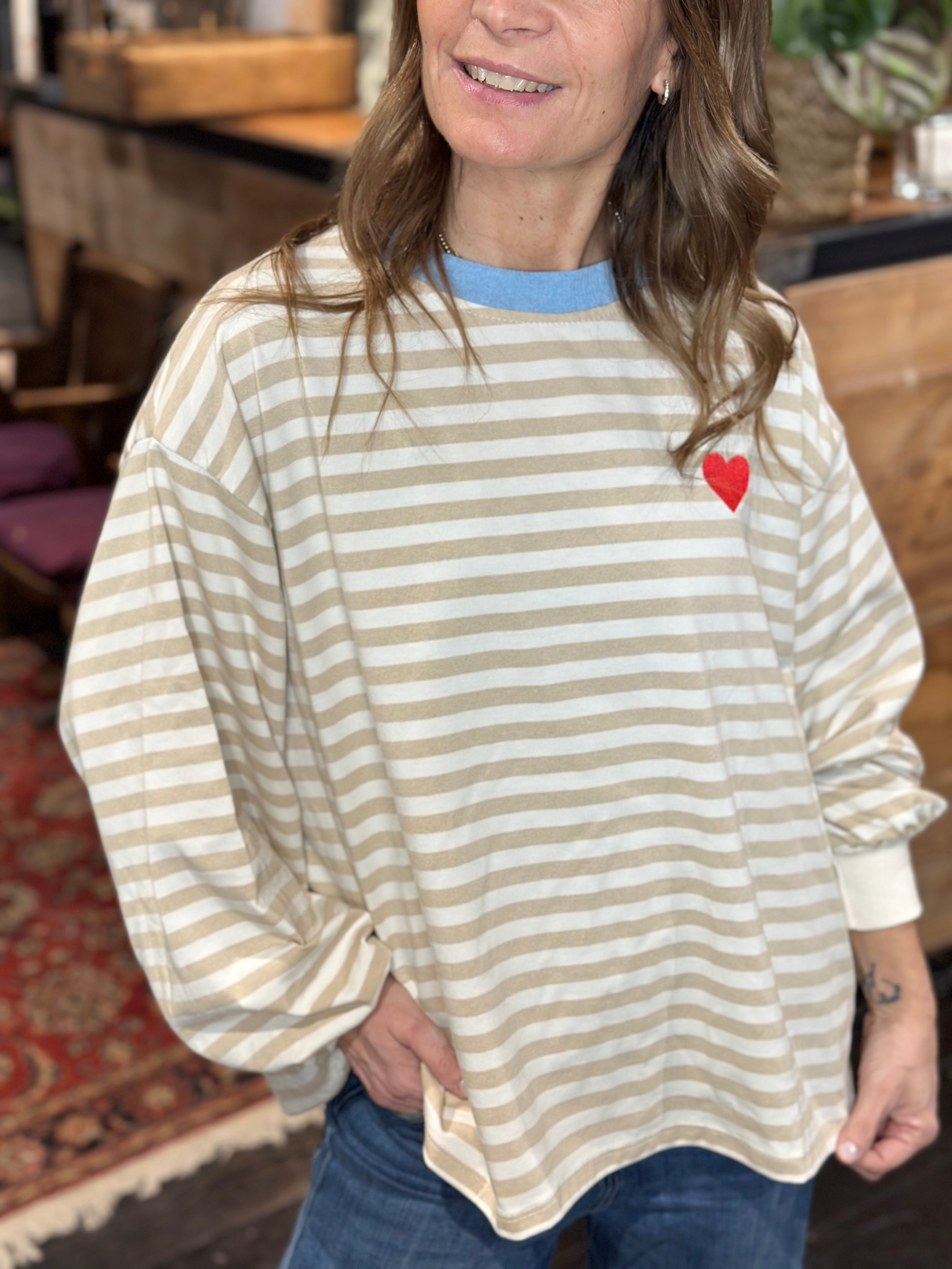 Maglia Cuore Beige _ MI.LE. for soku