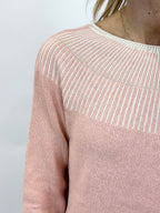 Maglia Rifinitura a Contrasto Cipria _ MI.LE. for soku