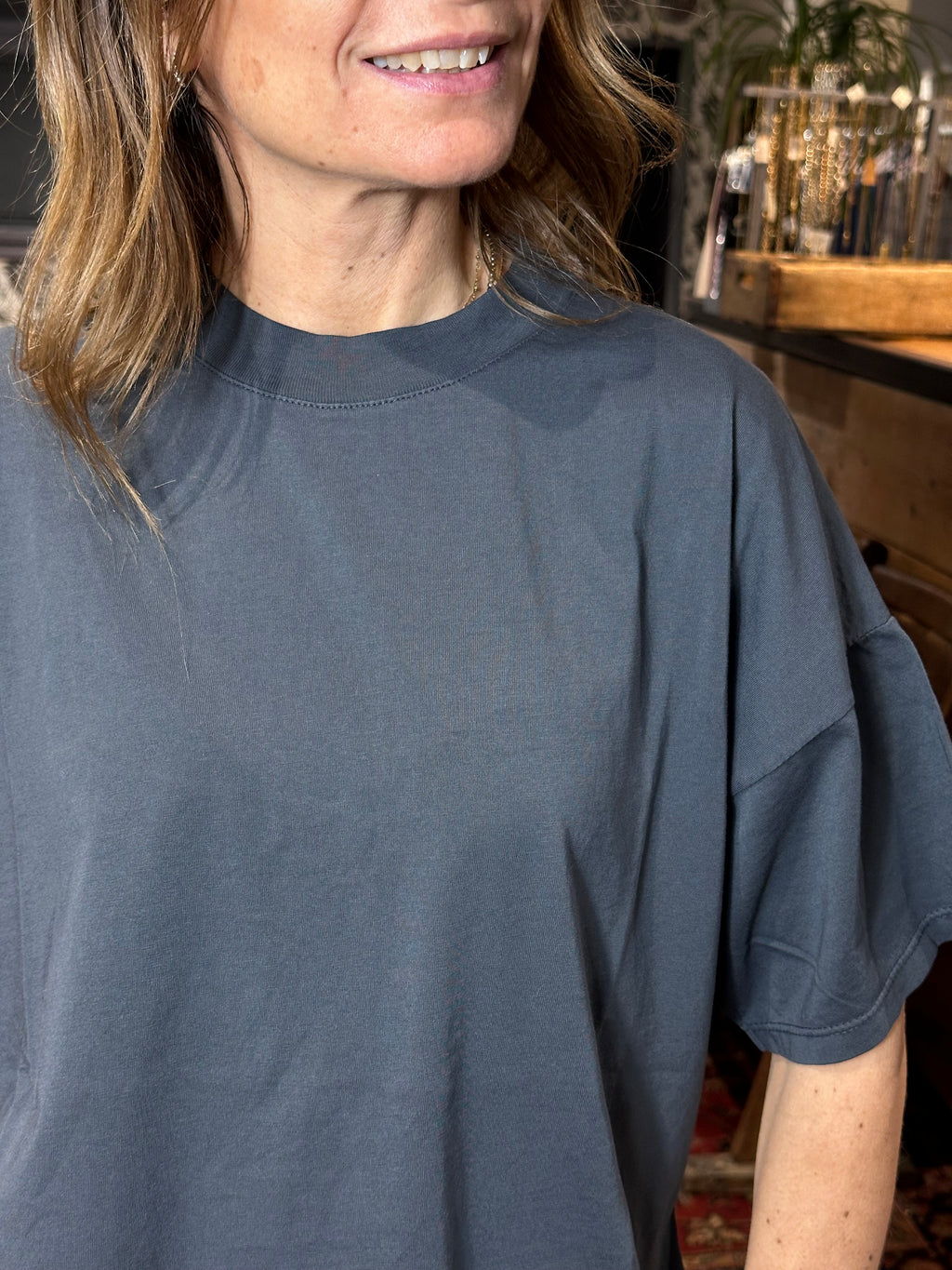 T-Shirt Over Basica Grigio _ Vicolo