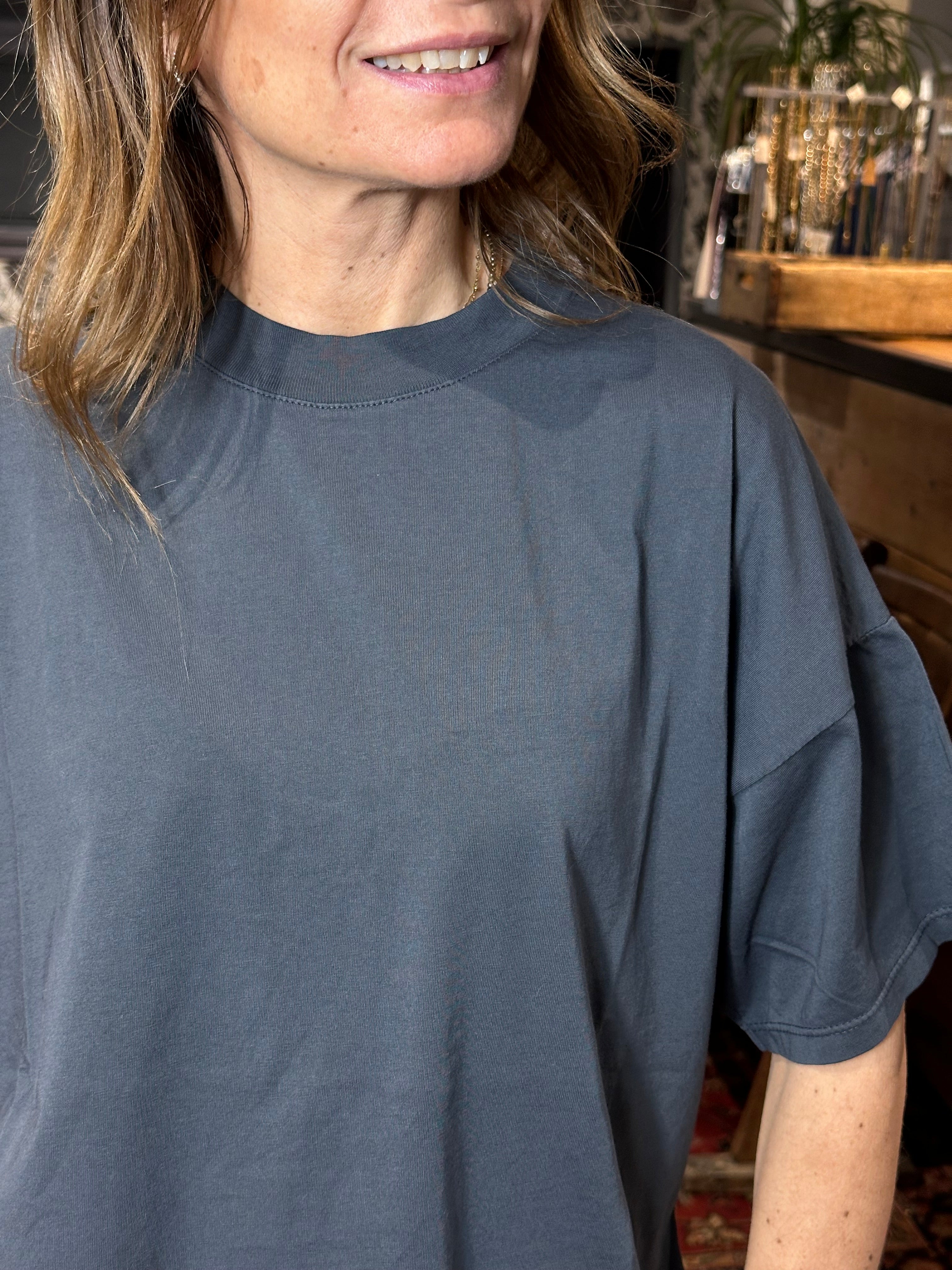 T-Shirt Over Basica Grigio _ Vicolo