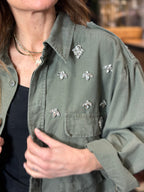 Camicia Militare con Strass _ Myastreet