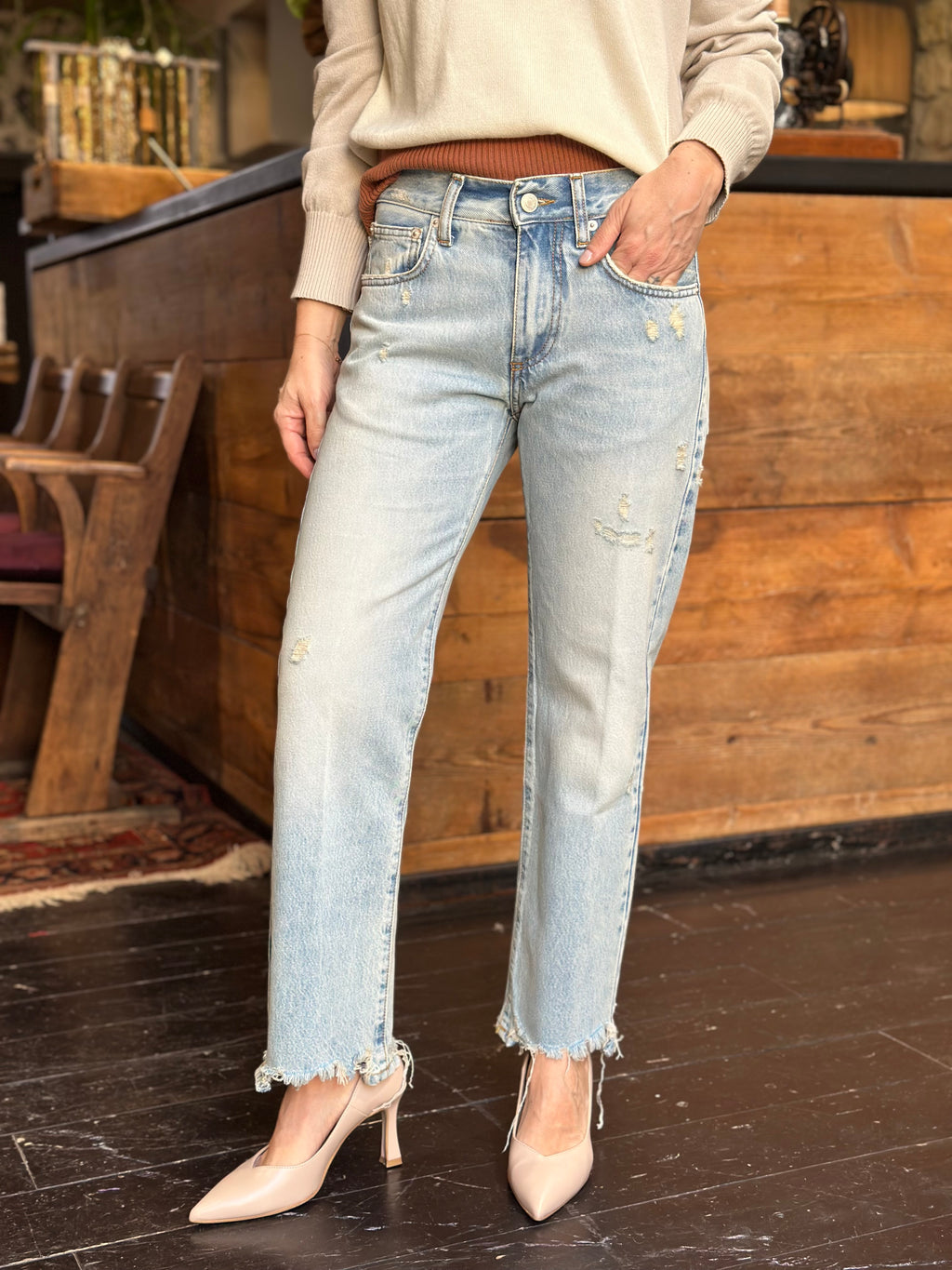 Jeans Zeke con Rotture _ Vicolo