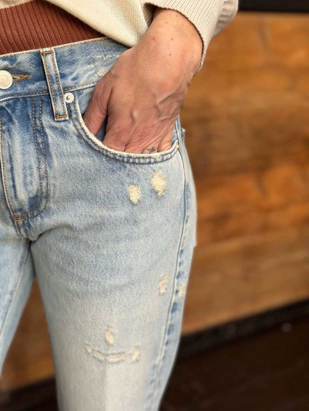 Jeans Zeke con Rotture _ Vicolo