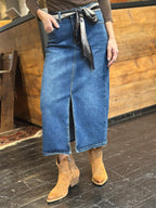 Gonna Denim + Foular _ Myastreet