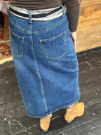 Gonna Denim + Foular _ Myastreet
