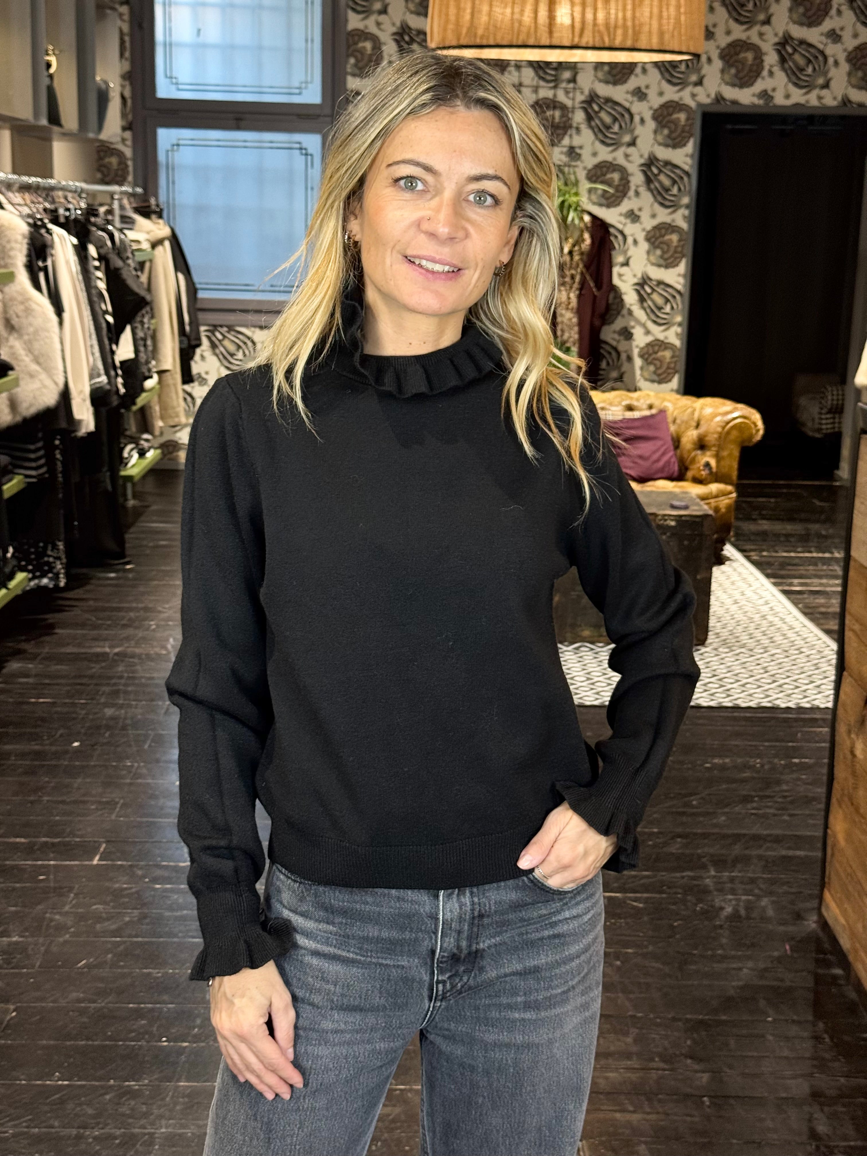 Maglia Lupetto Galetta Nero _ Souvenir