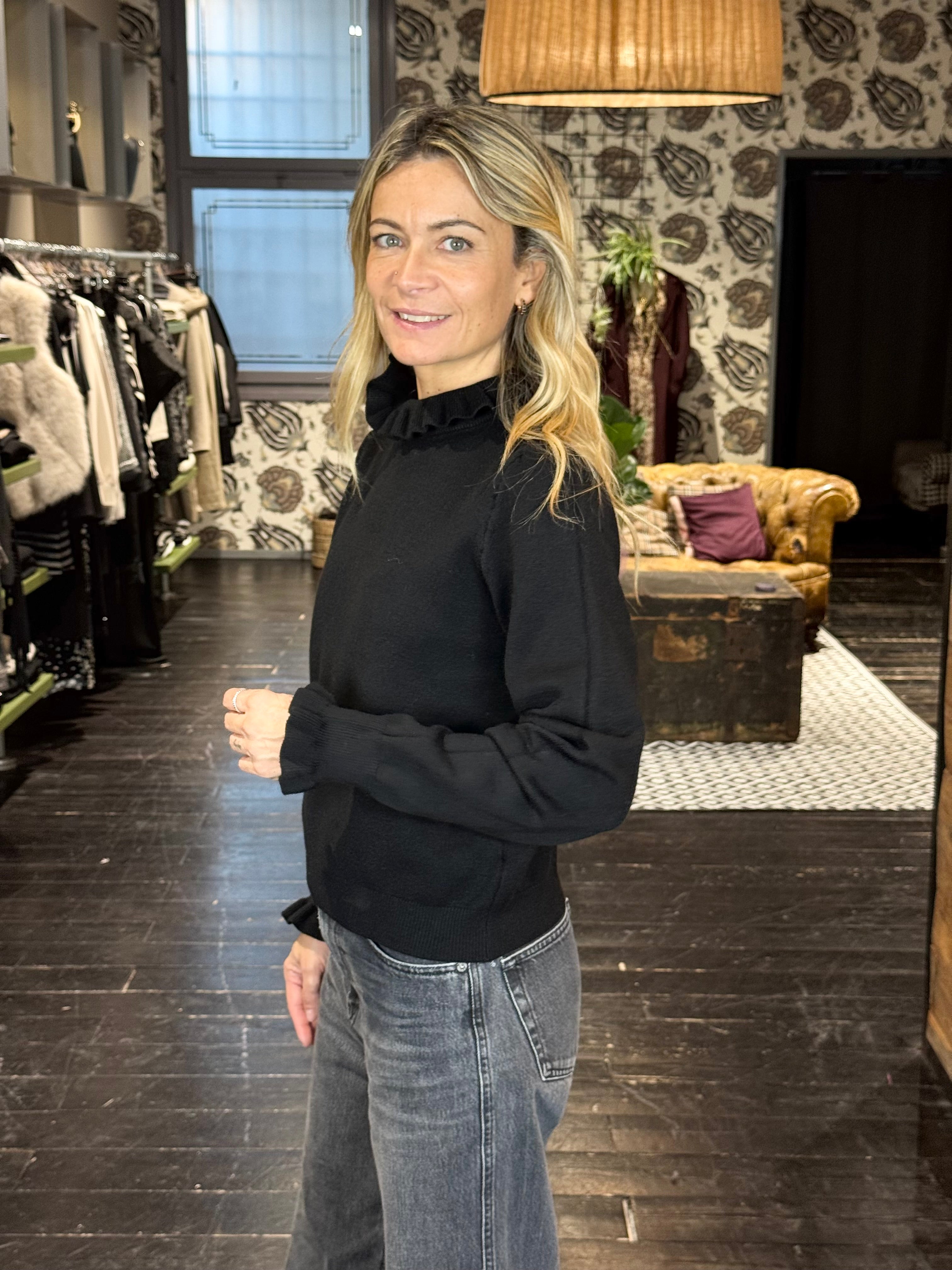 Maglia Lupetto Galetta Nero _ Souvenir