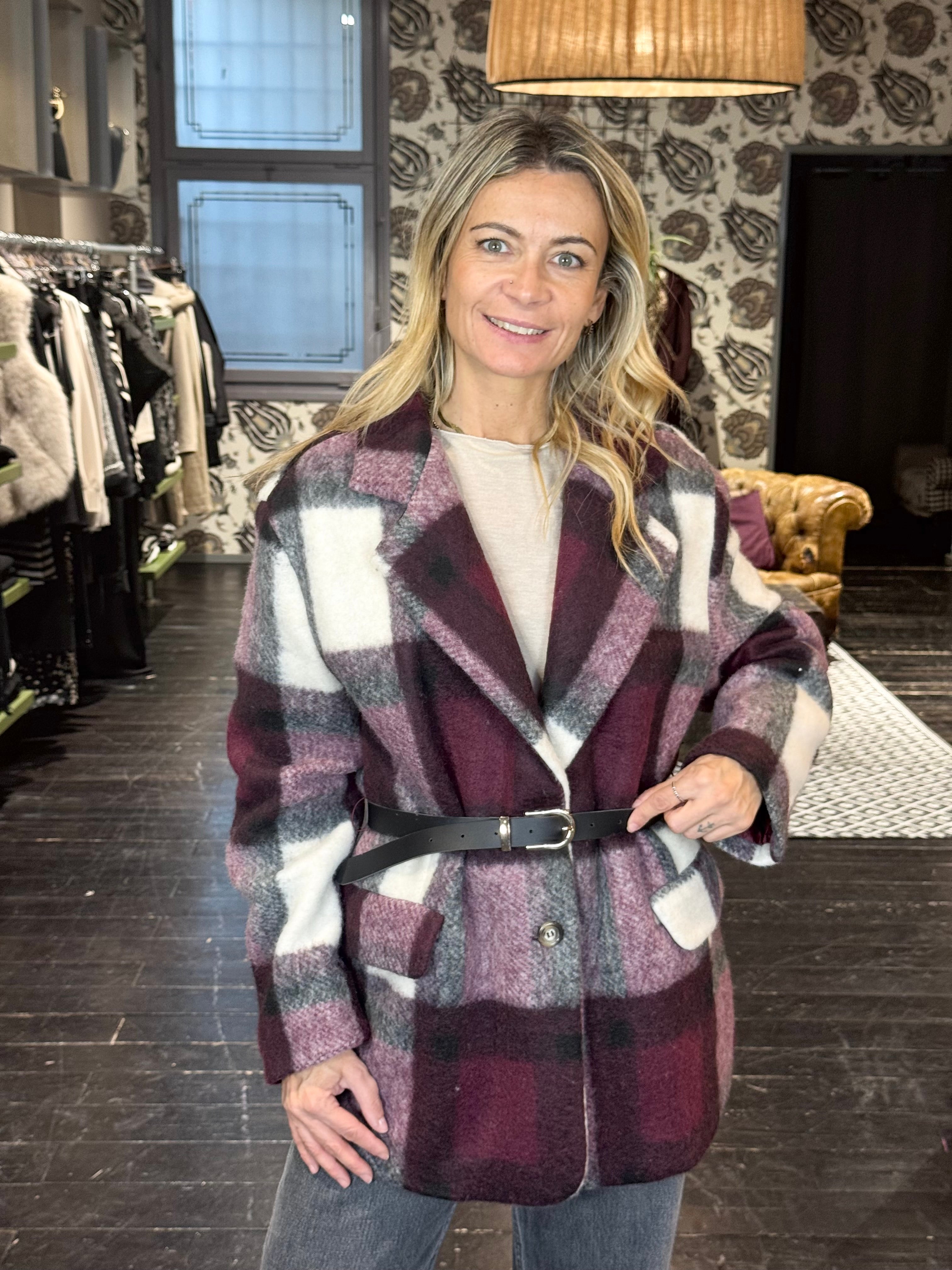 Giacca Cappotto Bordeaux _ Vicolo