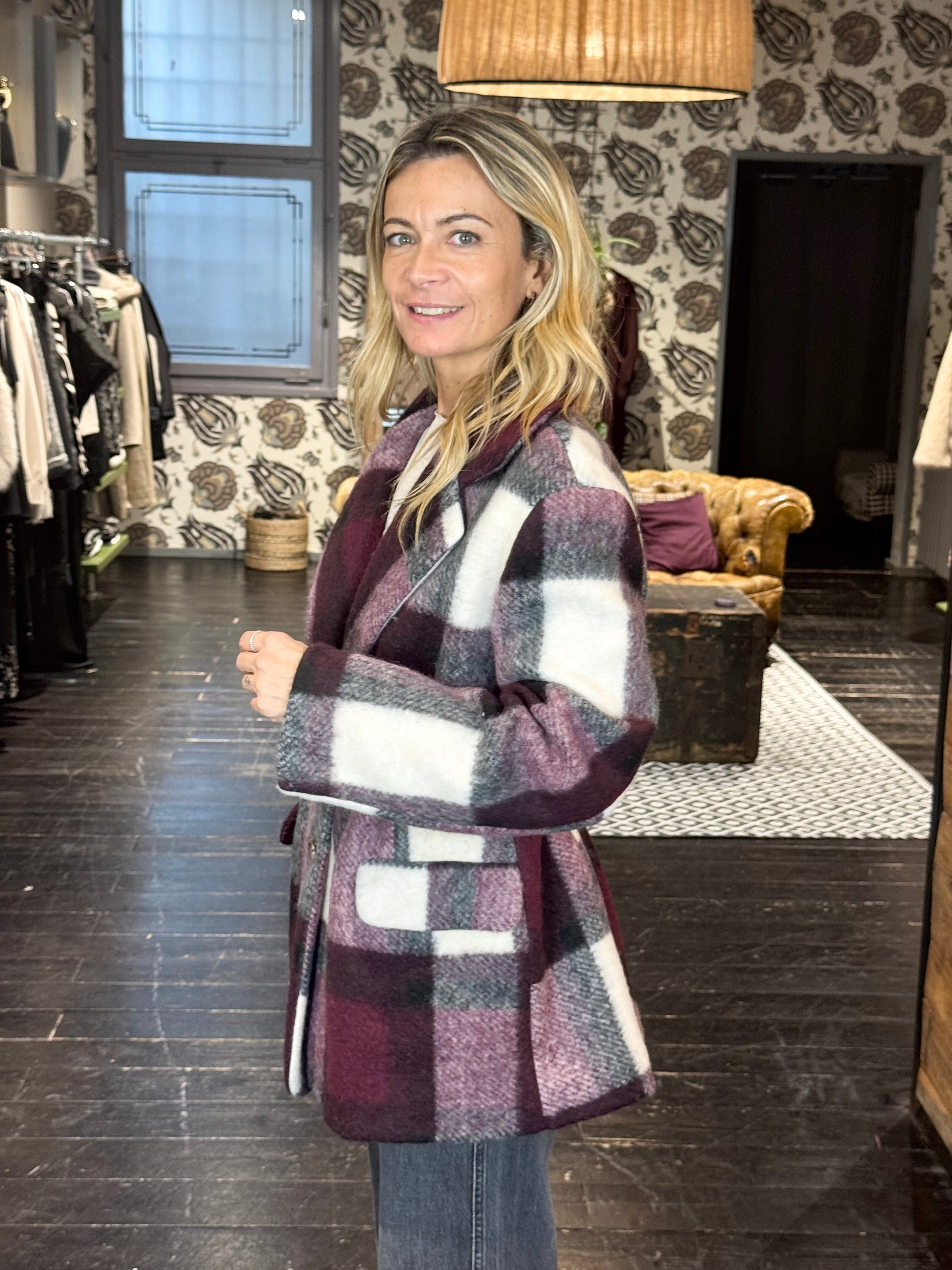 Giacca Cappotto Bordeaux _ Vicolo