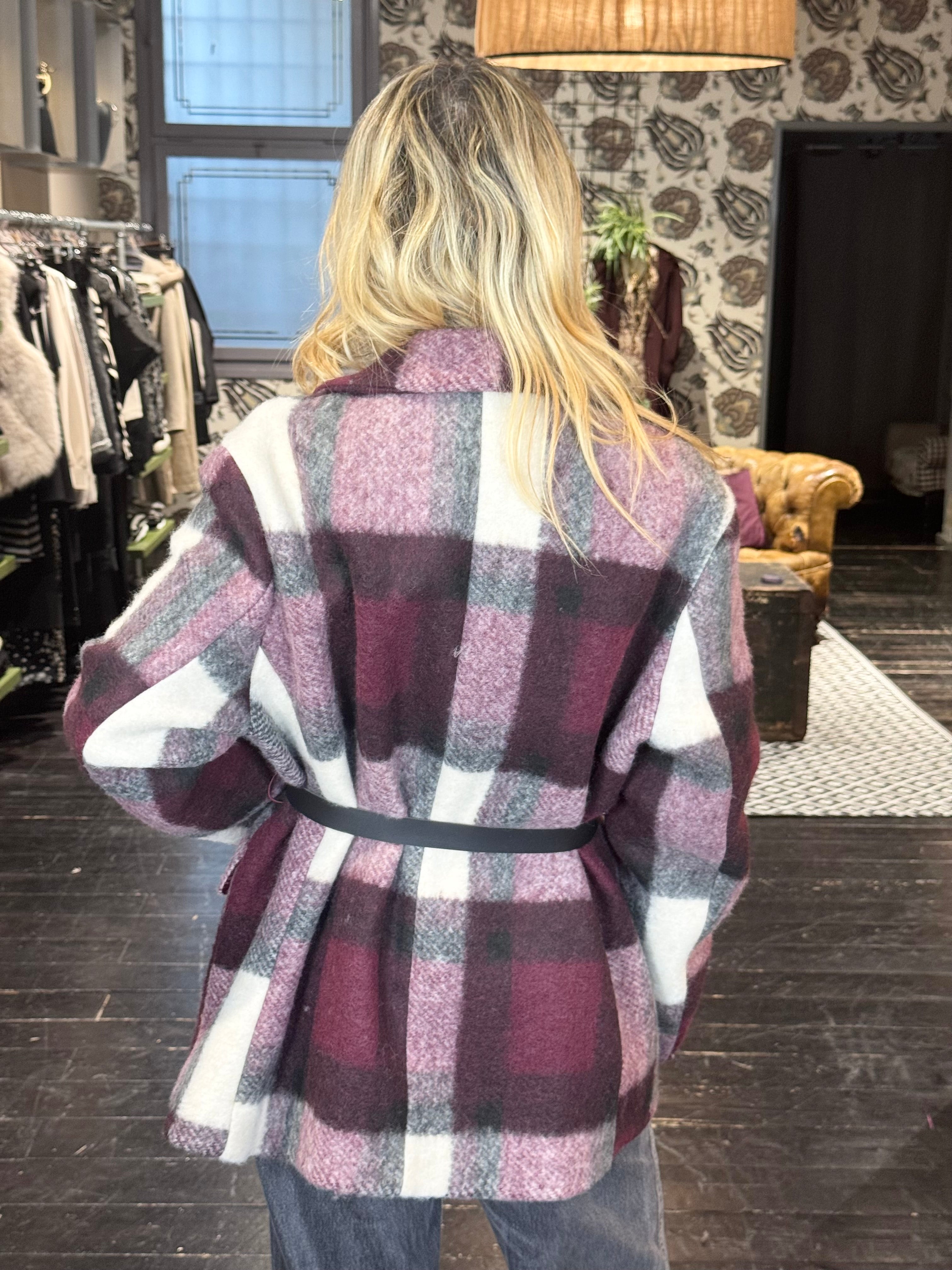 Giacca Cappotto Bordeaux _ Vicolo