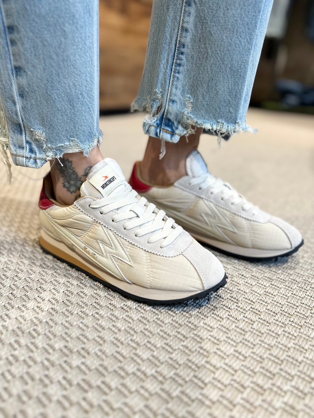 Sneaker Nylon Panna _ Moaconcept