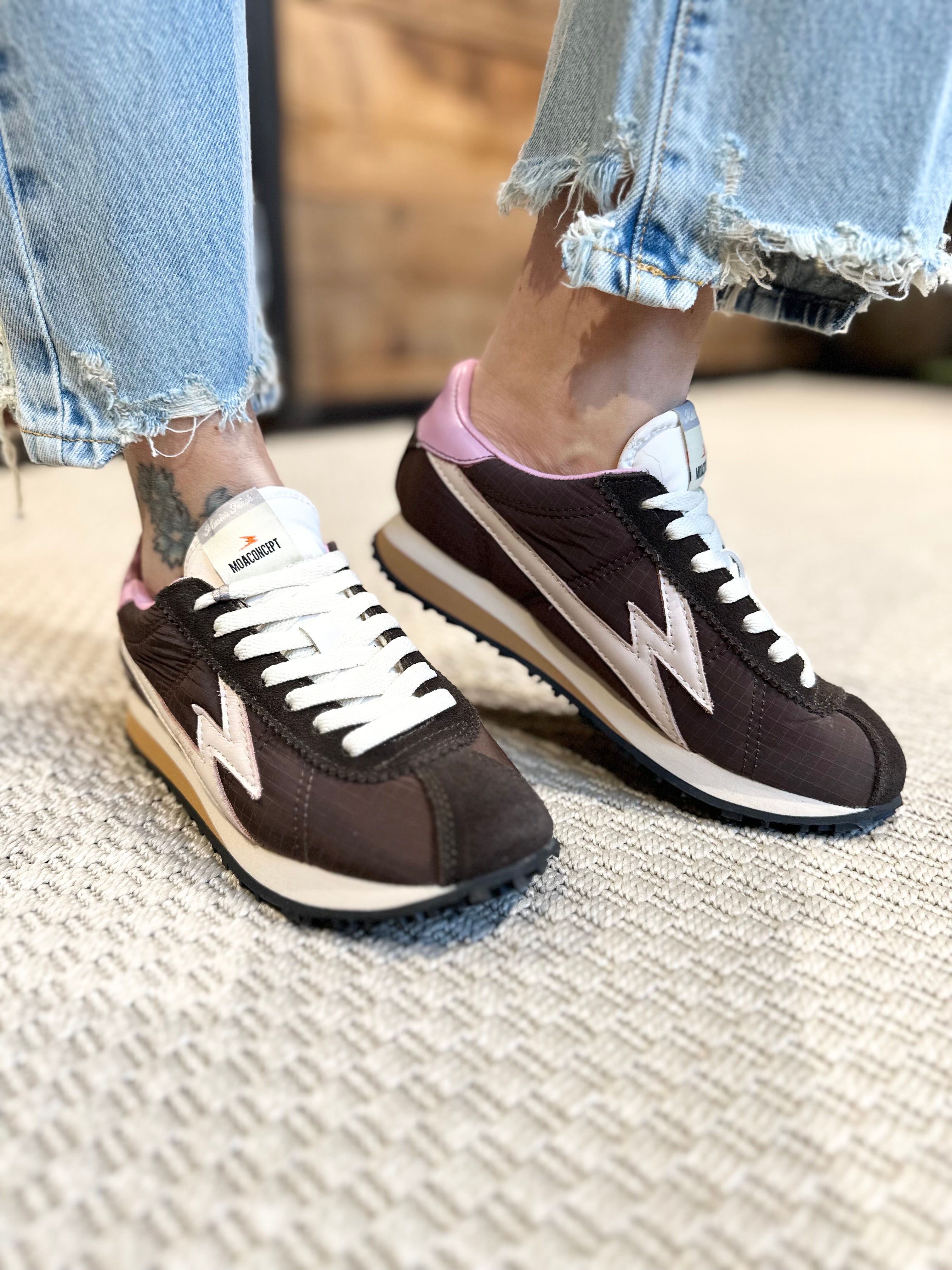Sneaker Nylon Marrone _ Moaconcept