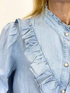 Camicia Jeans Rouches _ MI.LE. for soku