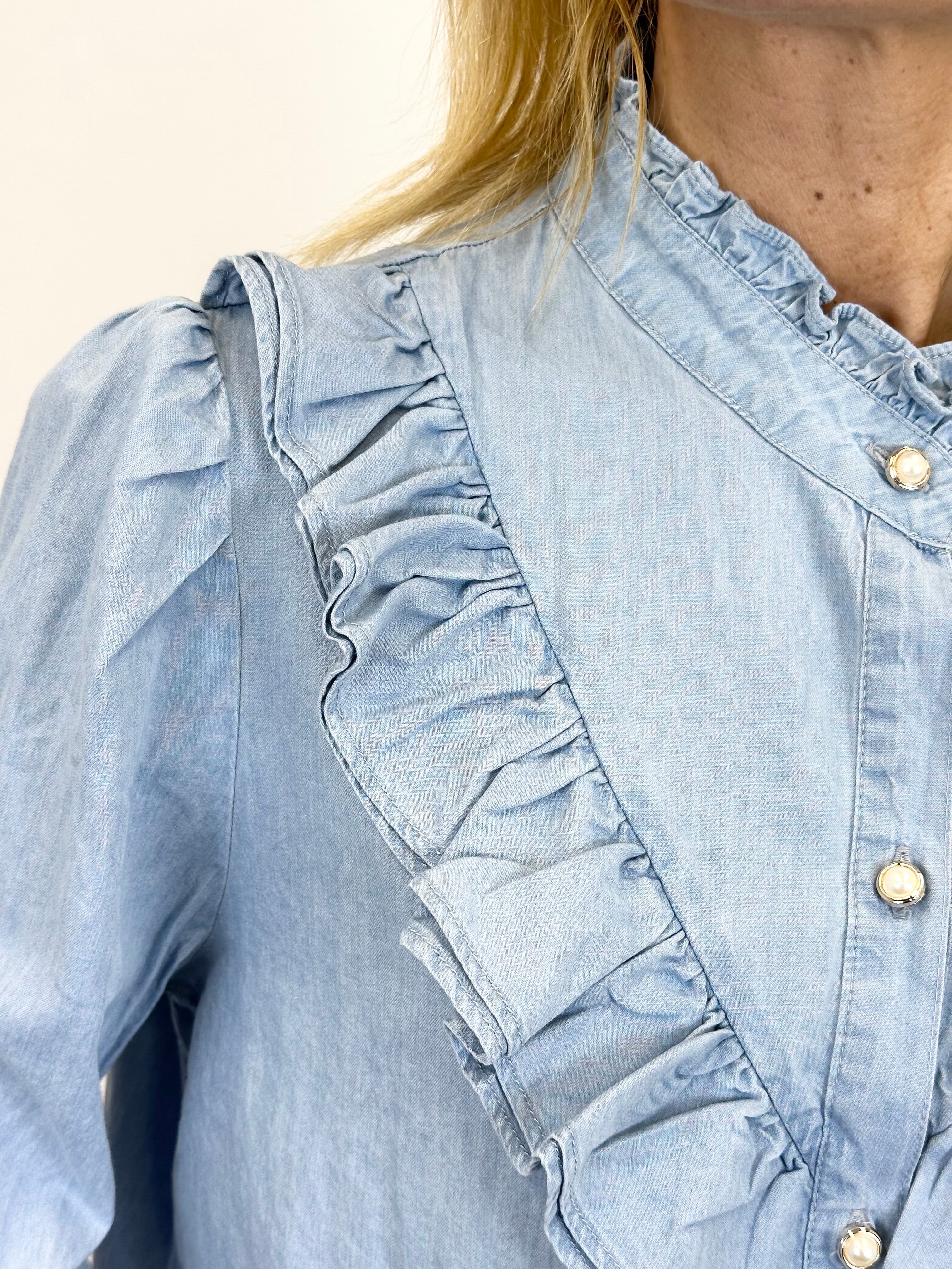 Camicia Jeans Rouches _ MI.LE. for soku