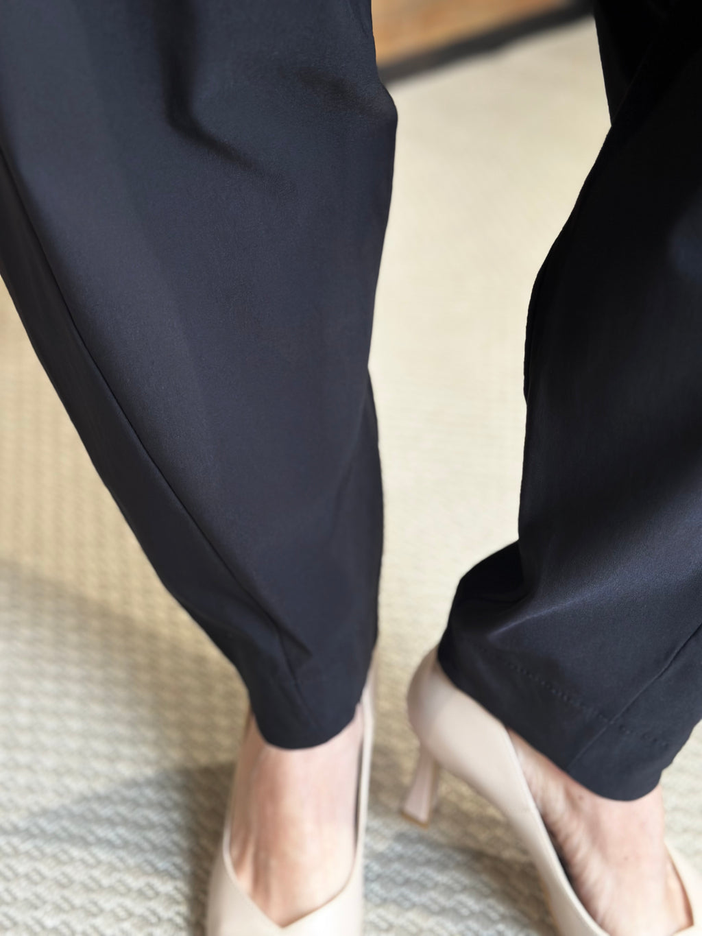 Pantalone Bengalina Balloon Nero _ Karma