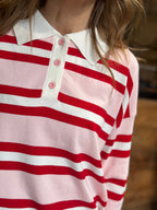 Polo Rigata Rosa _MI.LE. for soku
