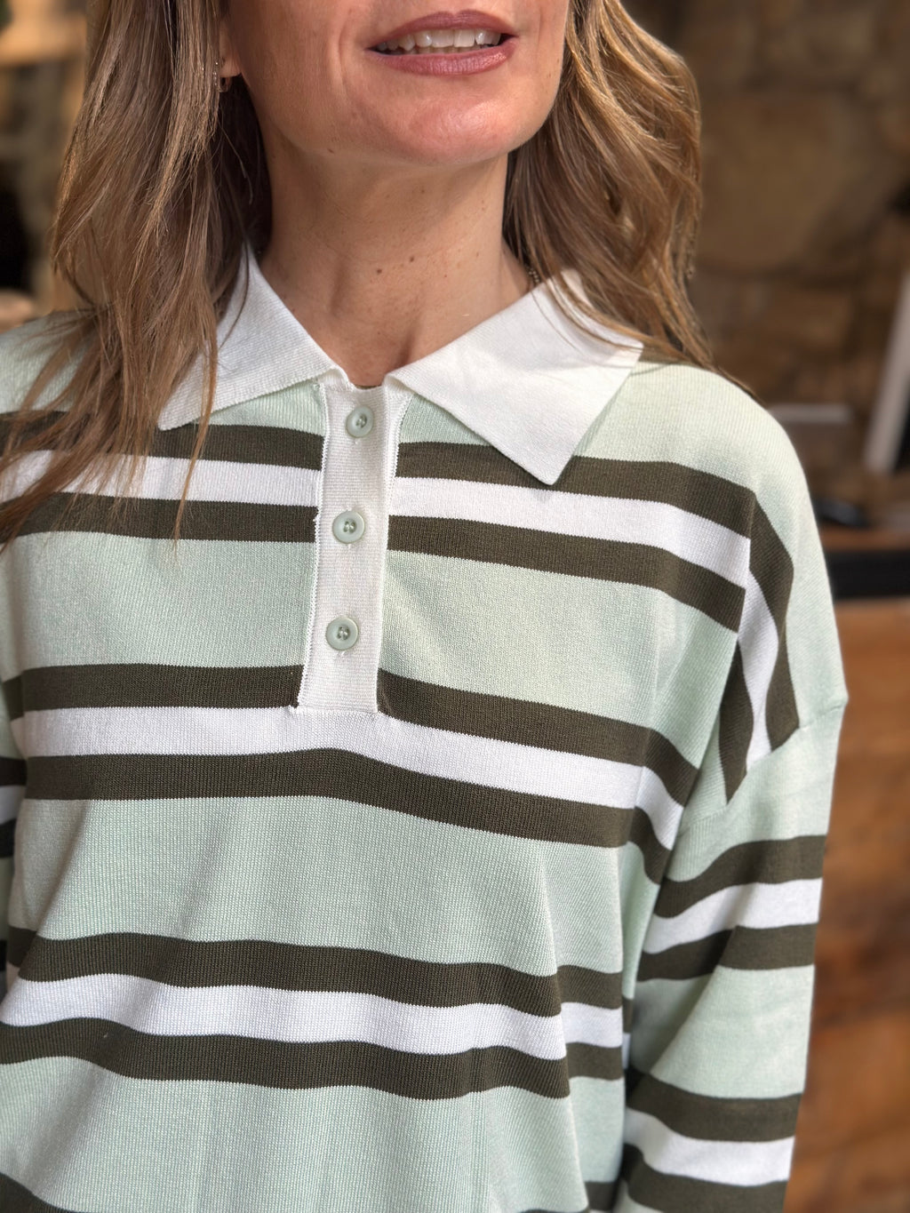 Polo Rigata Menta _ MI.LE. for soku