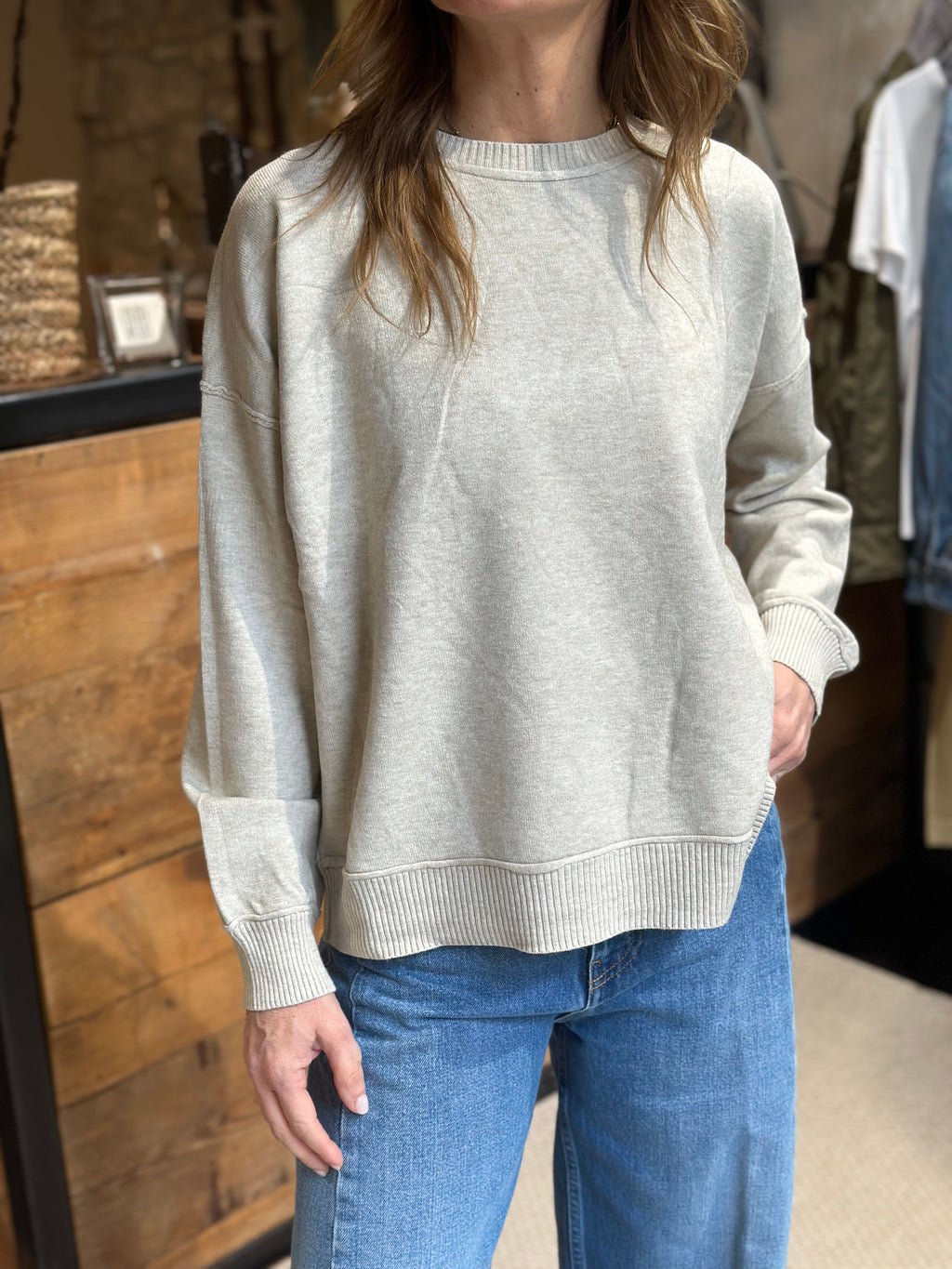 Maglia Cuciture Beige _ MI.LE. for soku