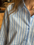 Camicia Rigata Celeste _ Mi.LE. for soku
