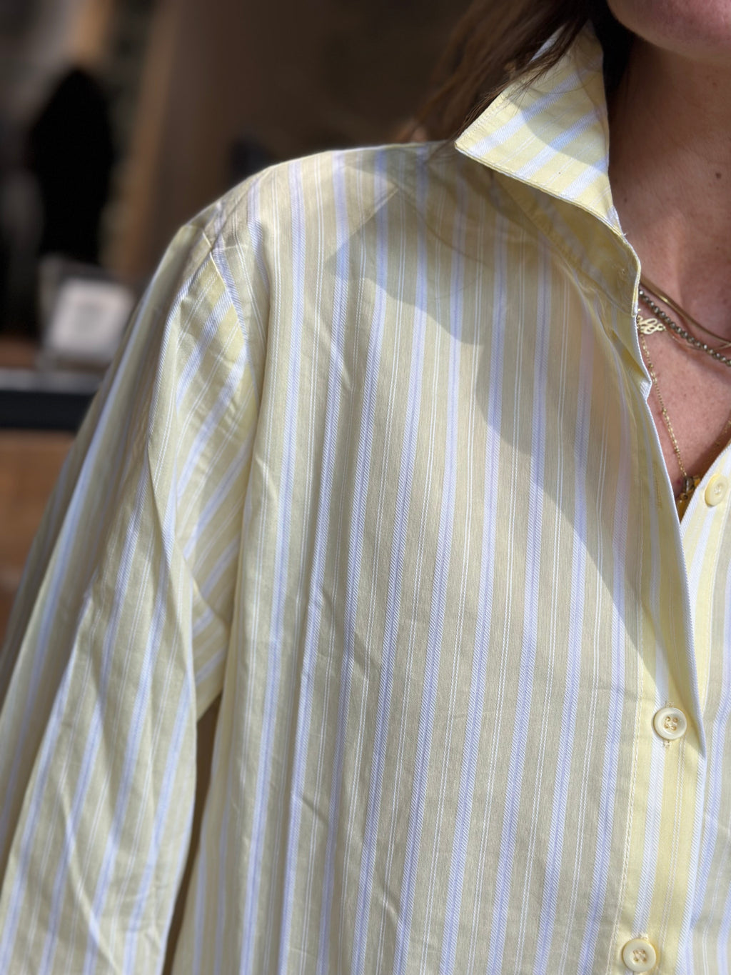 Camicia Rigata Gialla _ MI.LE. for soku