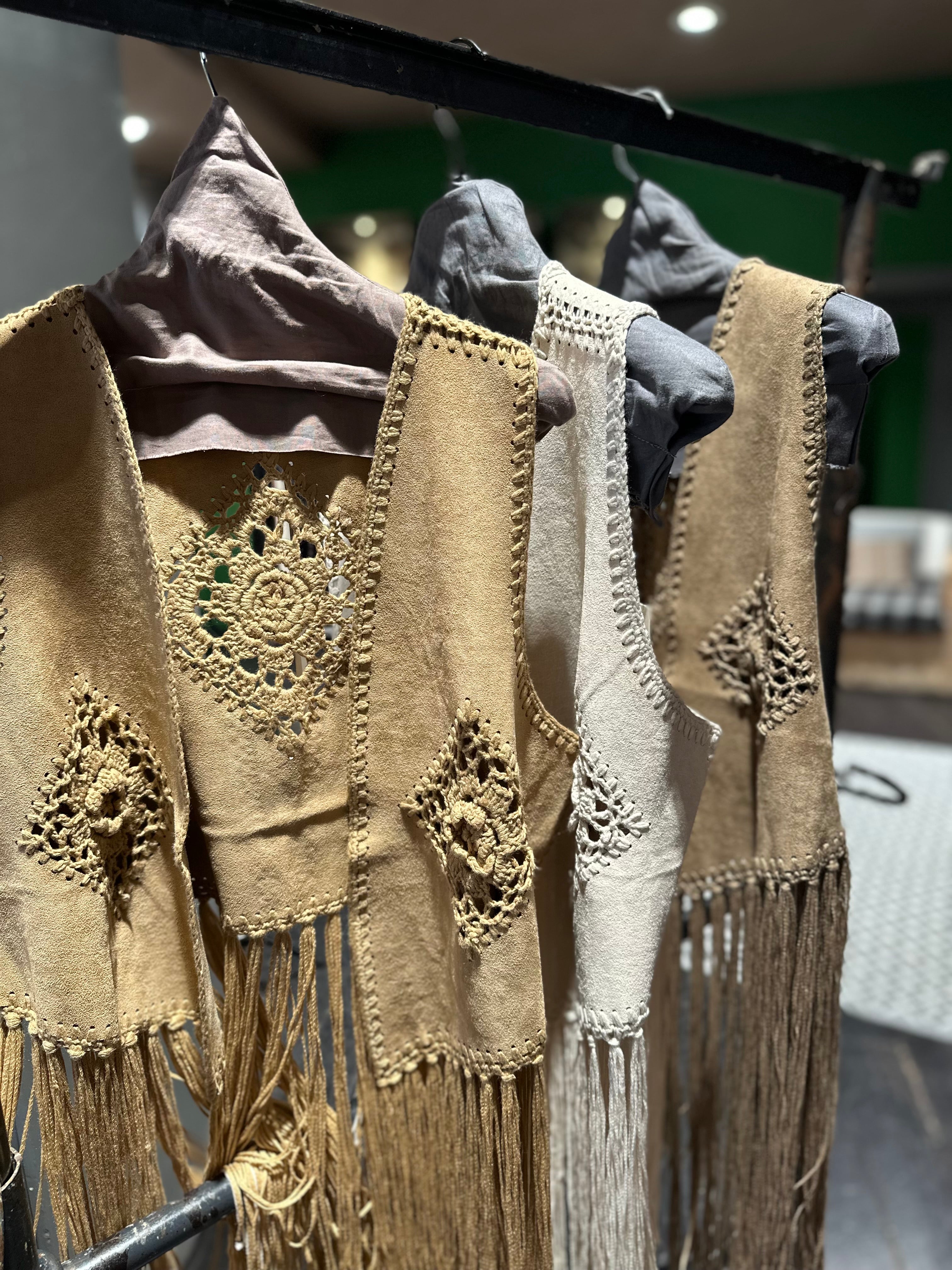 Gilet Effetto Suede Beige _ MI.LE. for soku