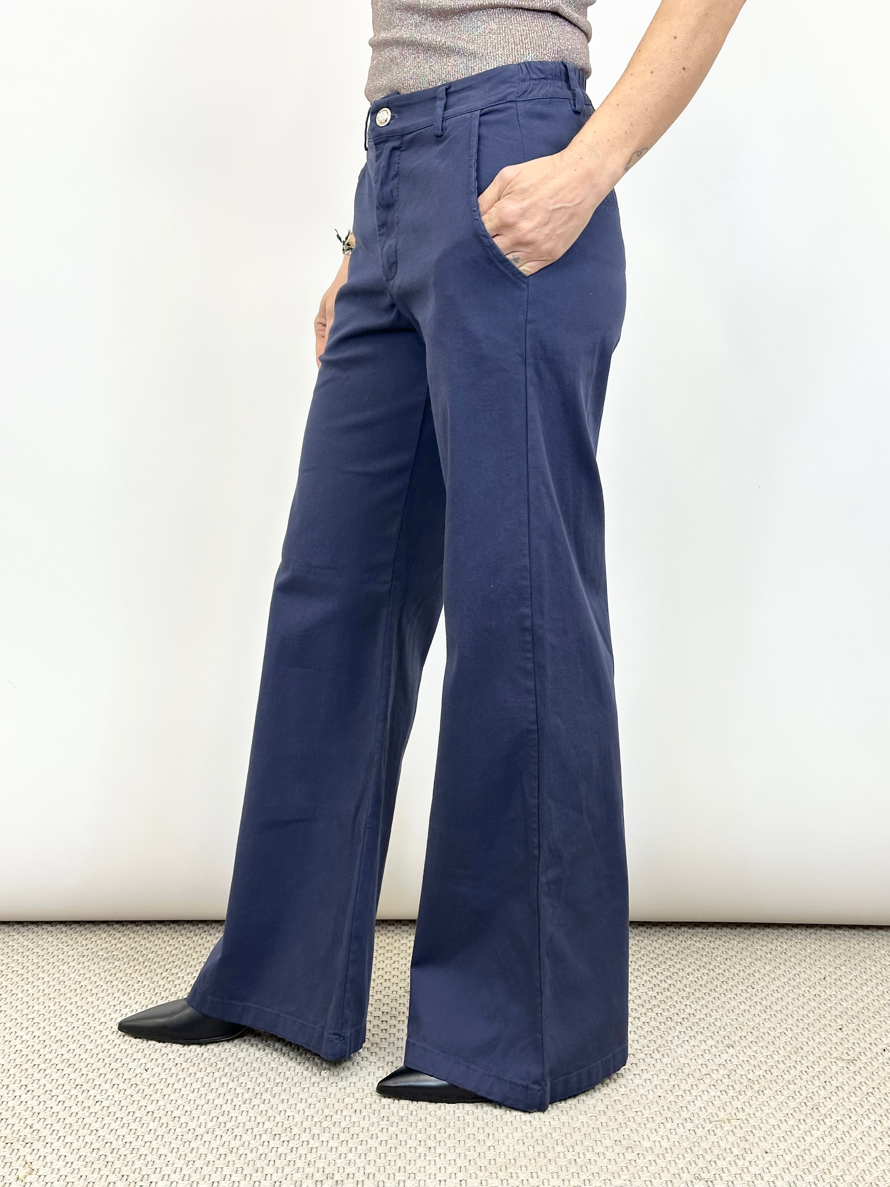 Pantalone Palazzo Blu _ MI.LE. for soku