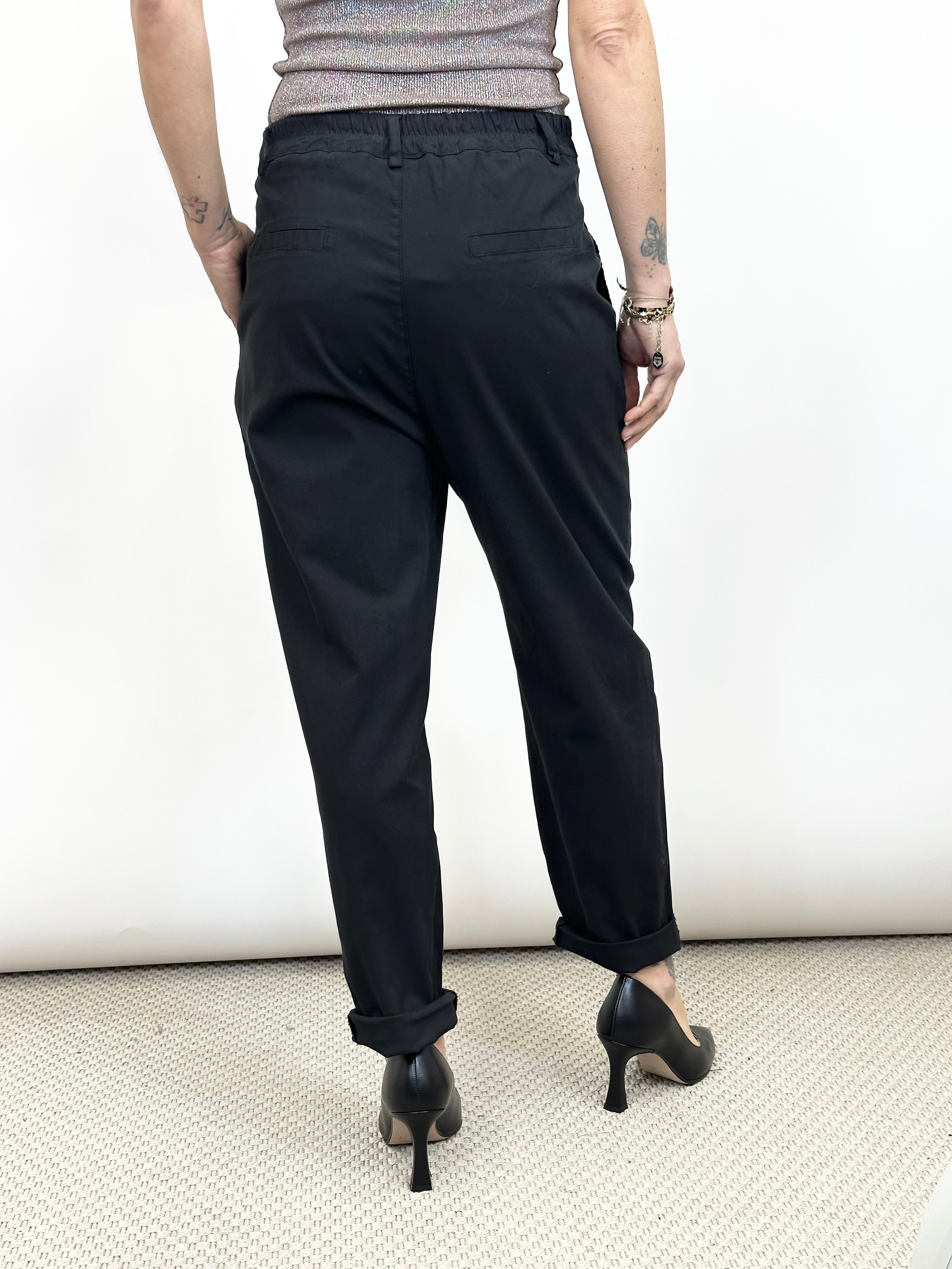 Pantalone Baggy Nero _ MI.LE. for soku