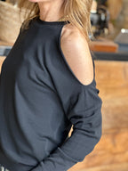 Maglia Cout-Out Nero _ Souvenir
