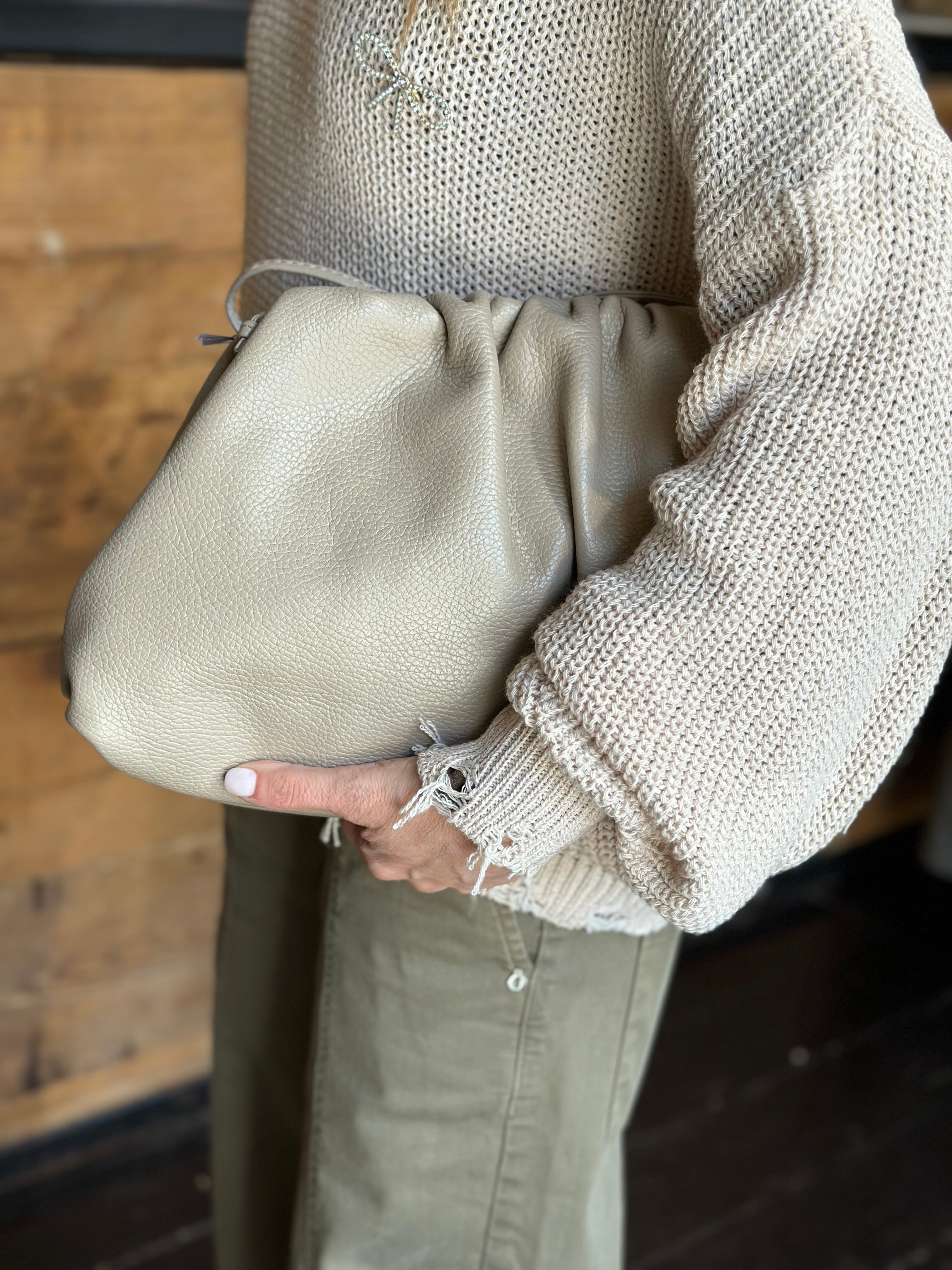 Borsa Clutch Beige _ Soku