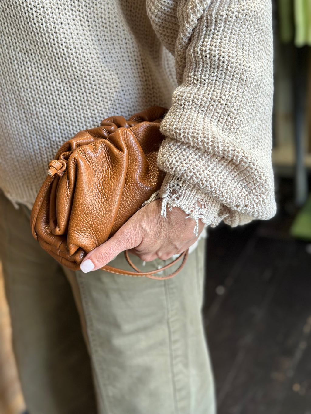 Borsa Clutch Piccola Cuoio _ Soku