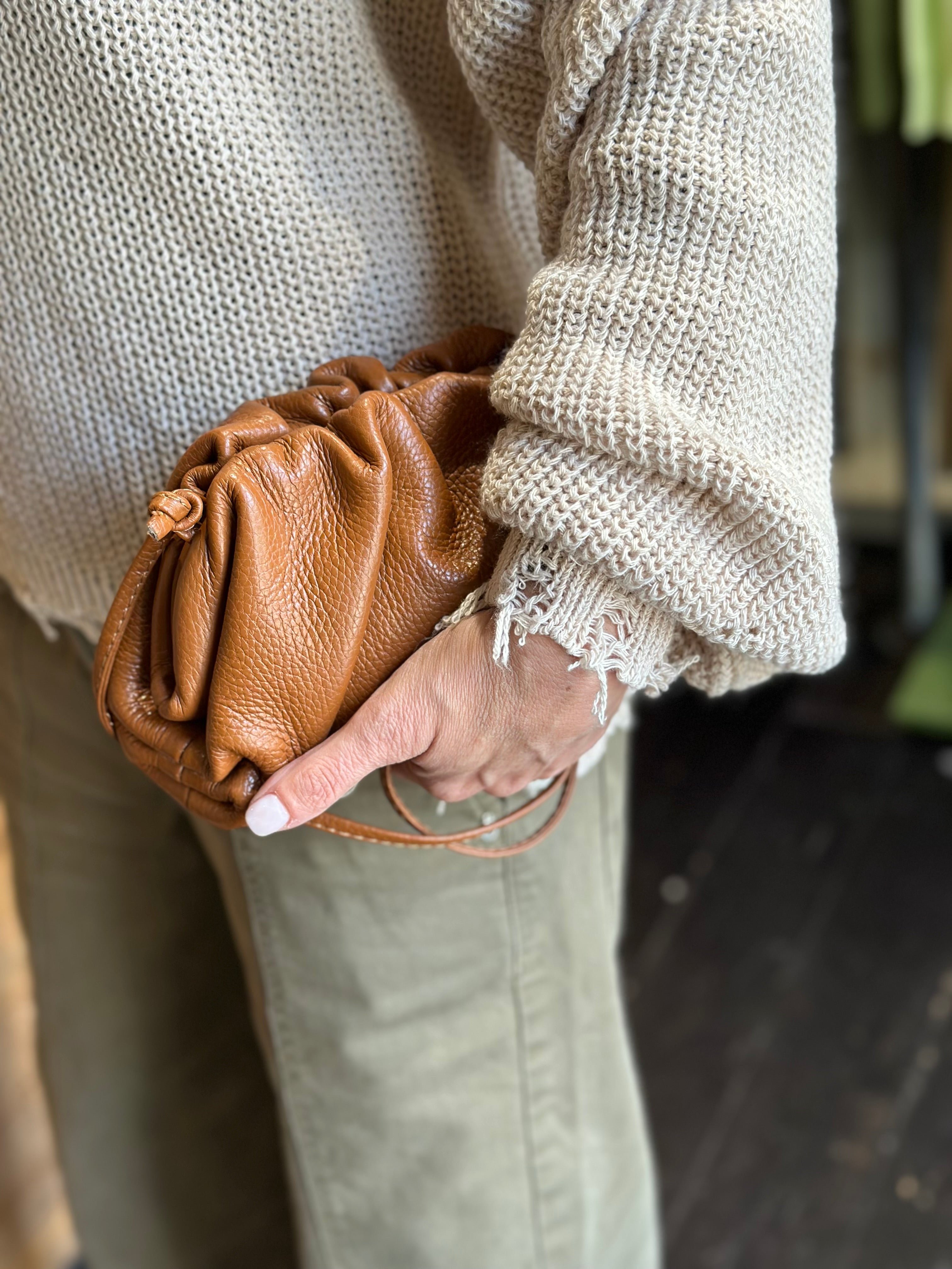 Borsa Clutch Piccola Cuoio _ Soku